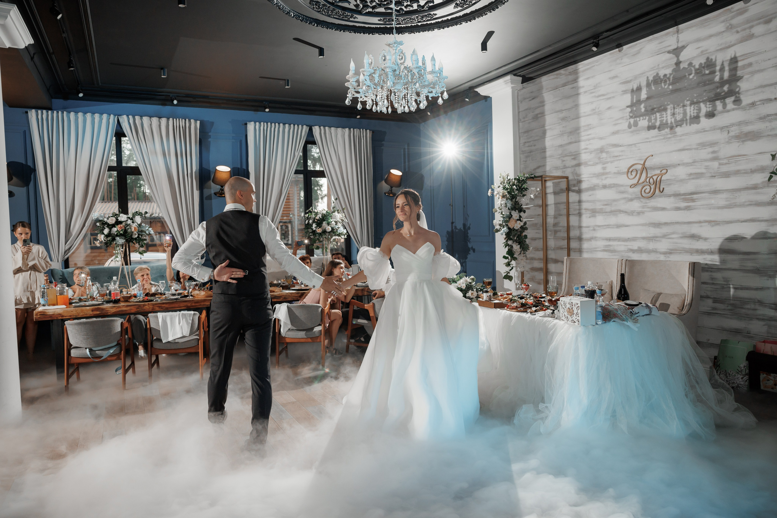 Полина и Дмитрий, загородный клуб «Барин», ЗАГС в г. Пушкино. Свадебный и репортажный фотограф (Москва, Королев и другие)