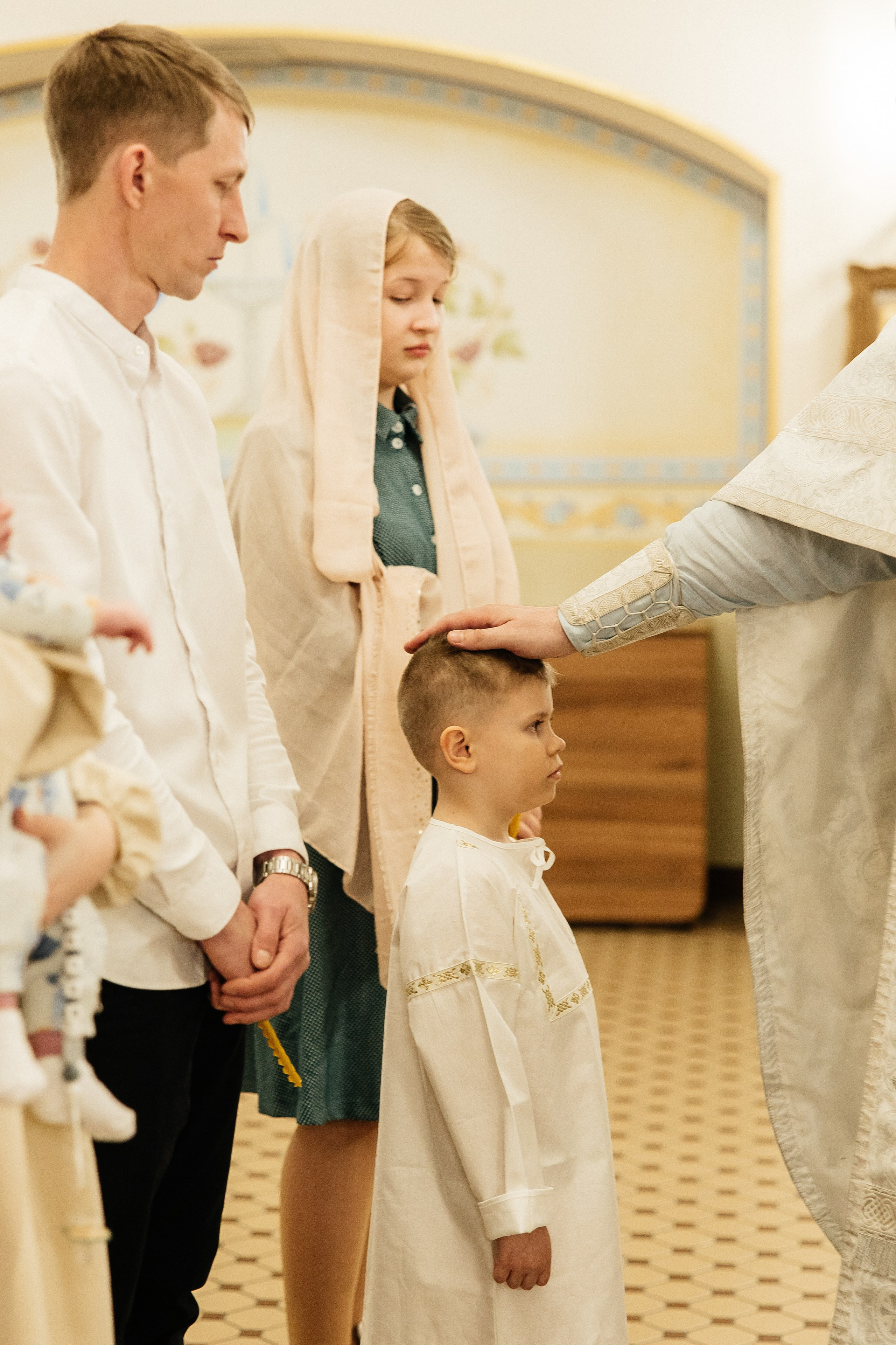 Таинство Крещения Максима и Александра. Храм Покрова Пресвятой Богородицы