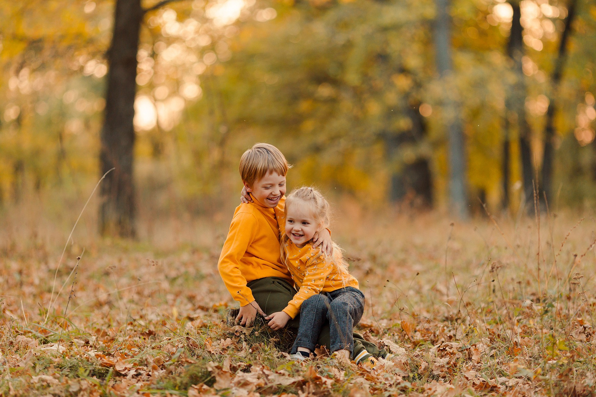 Осень в лесу. Семейный фотограф в Пензе Мария Левина