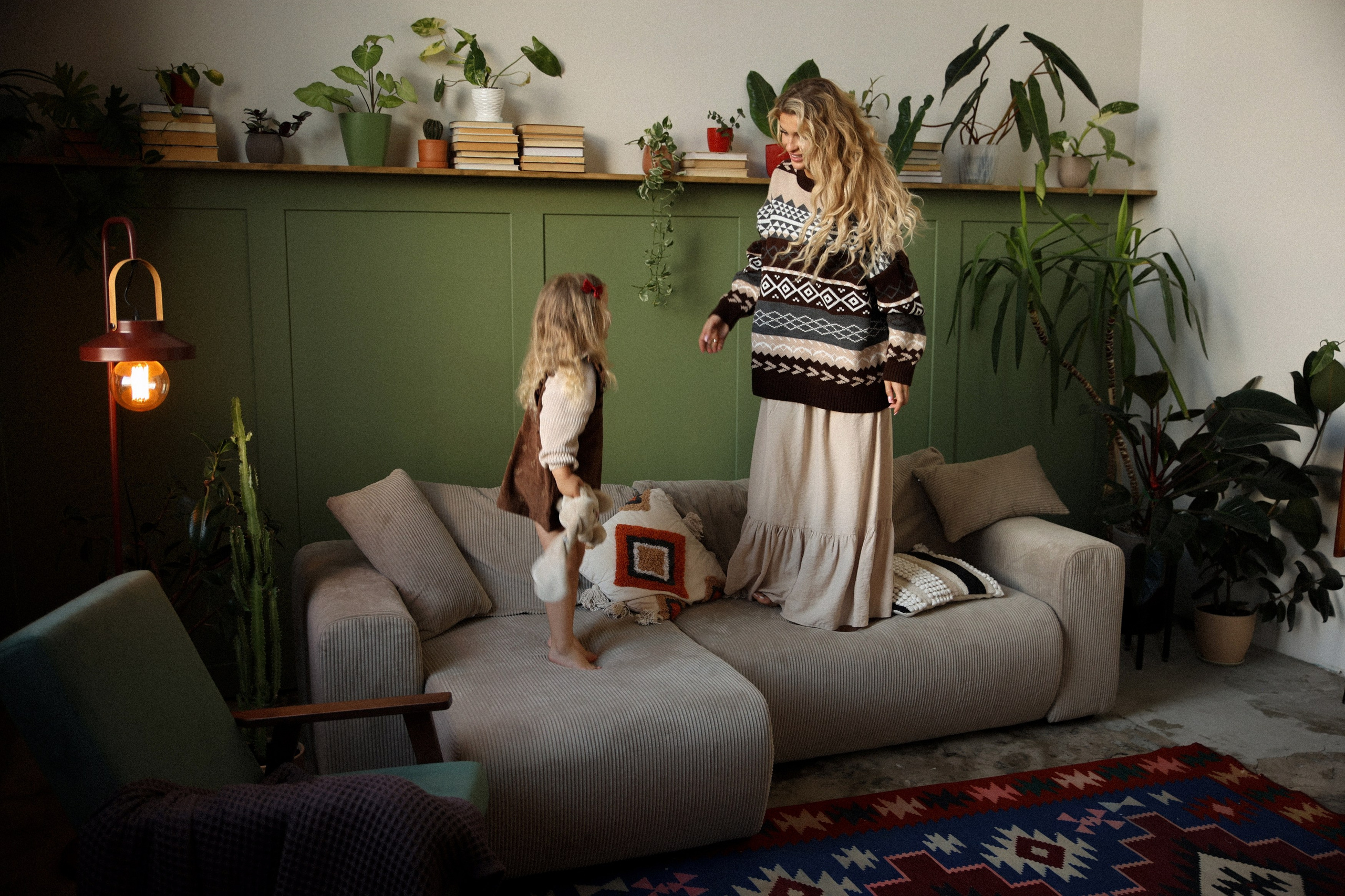 Мама и дочка фотосессия в студии. Фотограф Владимир Москва