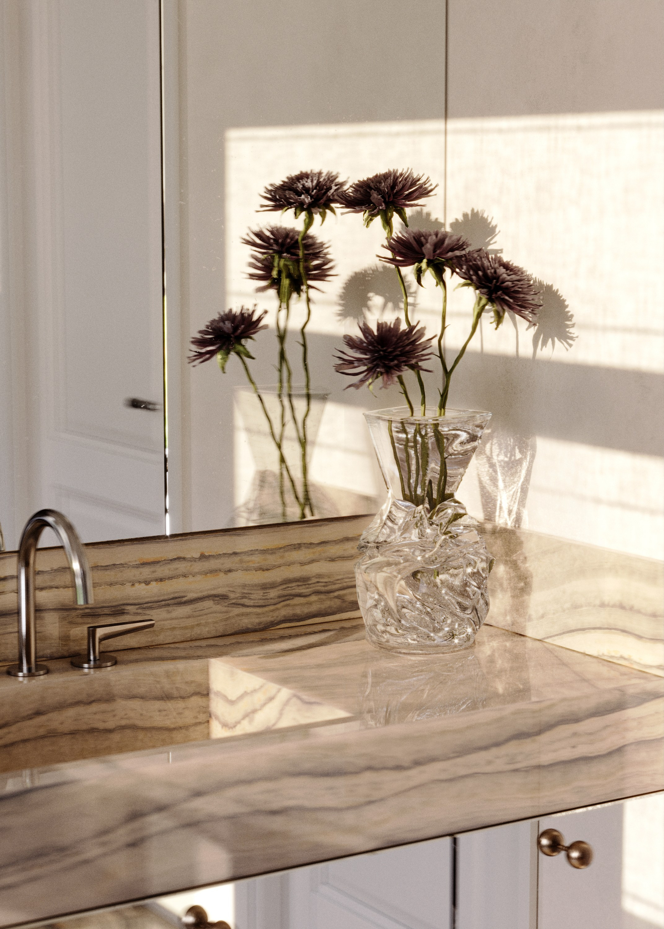 Ванная с видом на сад. 3d визуализатор Валерия Романова