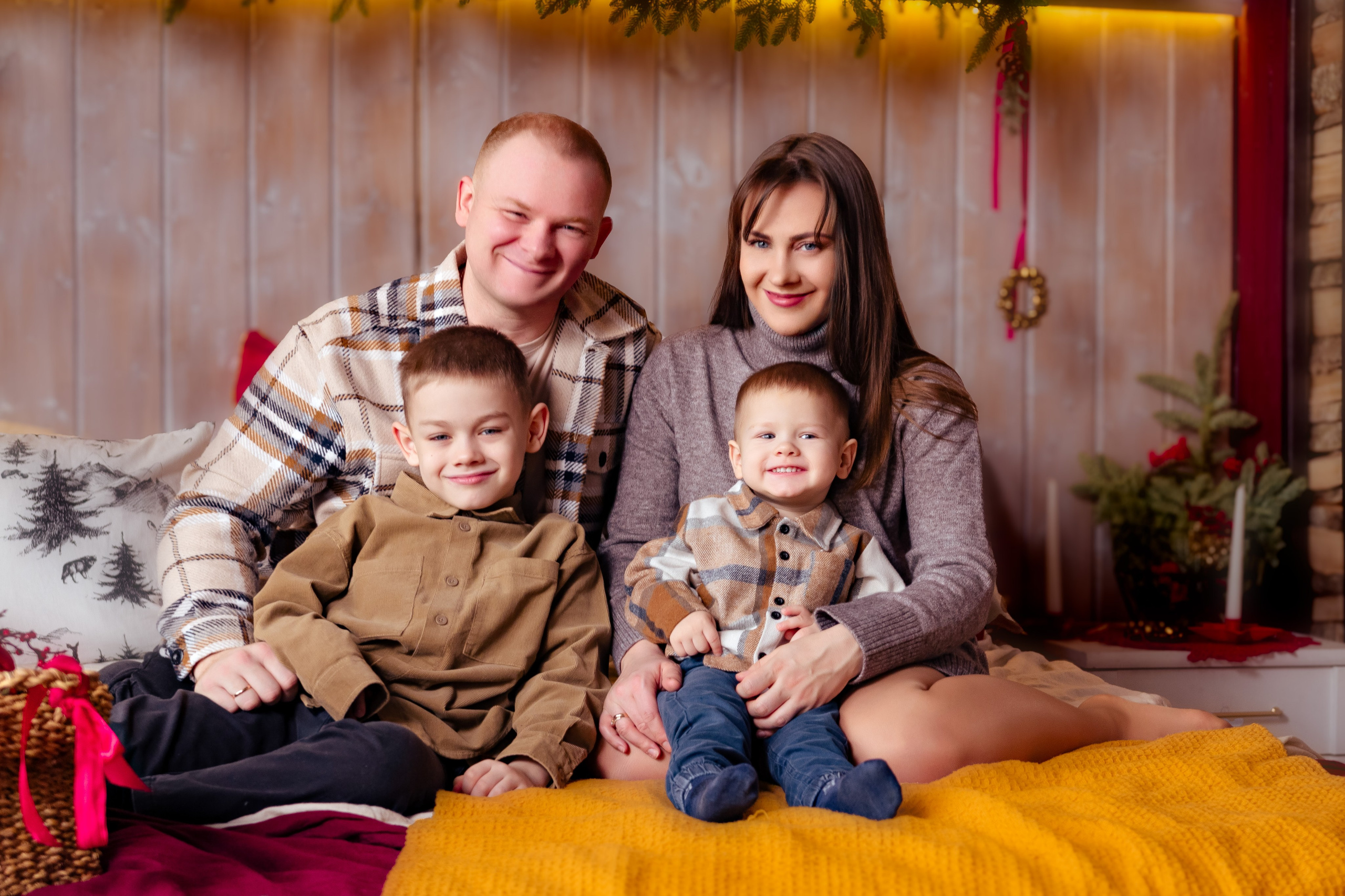 Семейная новогодняя фотосессия