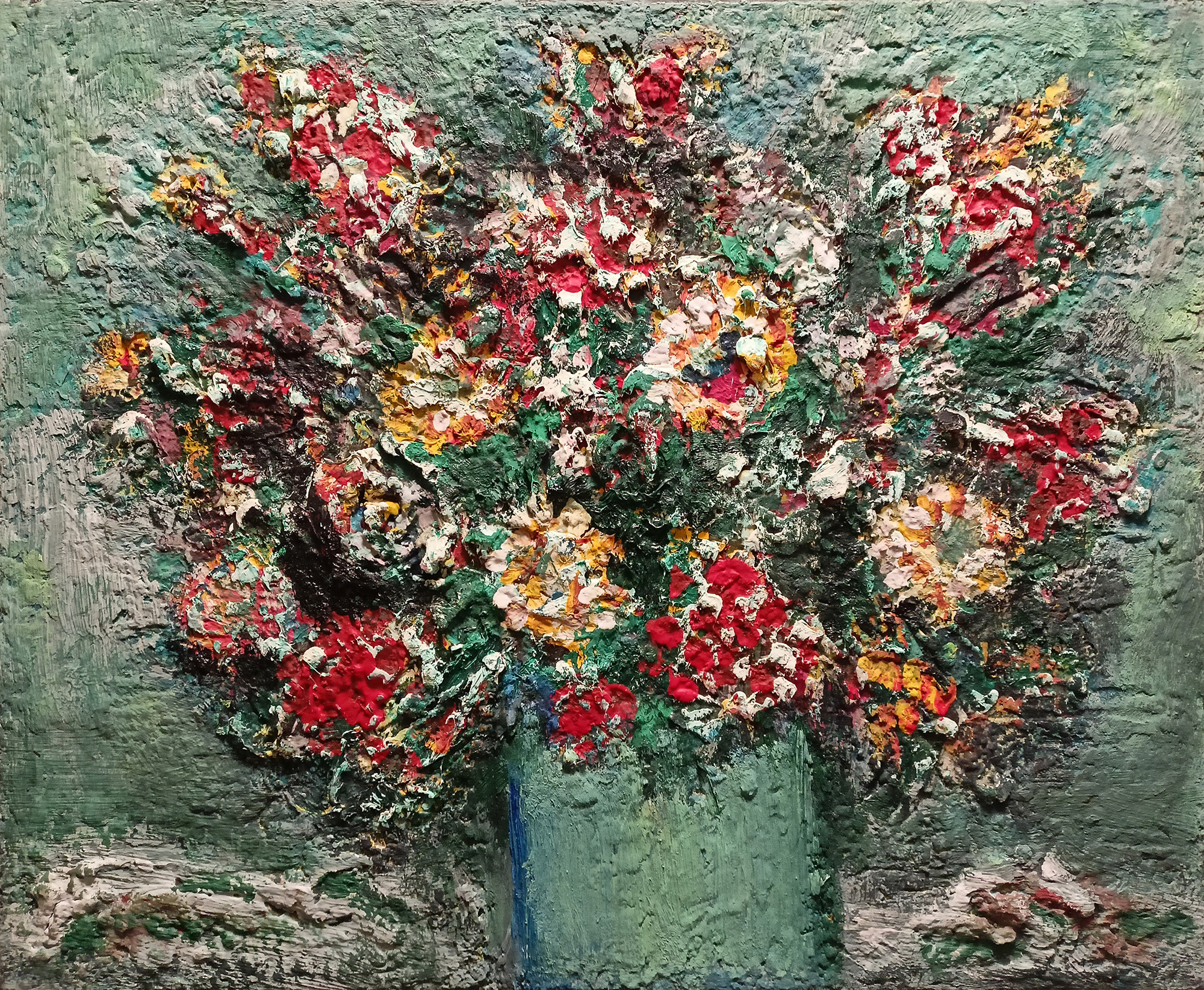 Без названия (Цветы №11). 2014г. Холст, масло, акрил. 40Х50см. Арт. CP-001