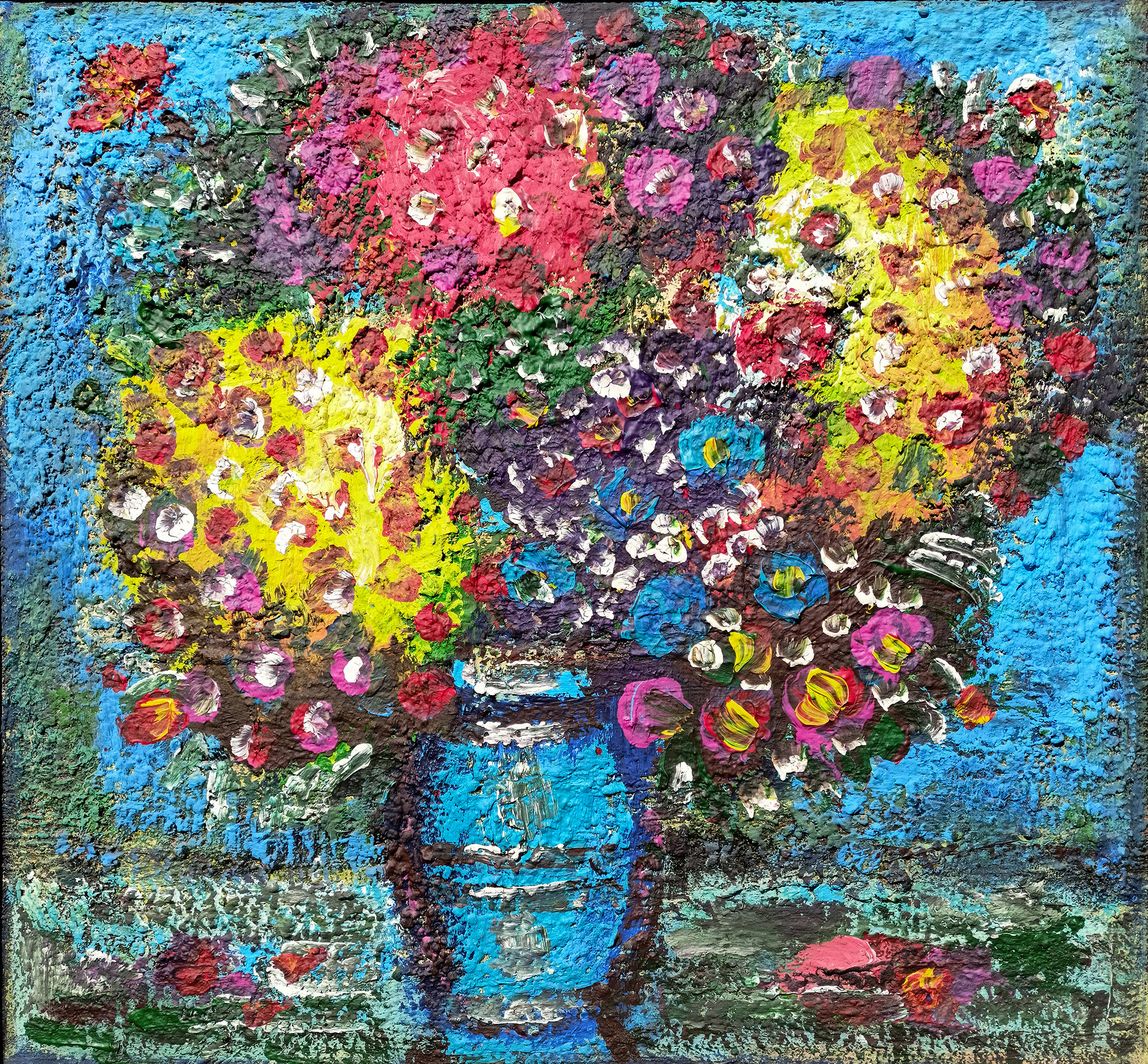 Вечерний букет №1. 1982-2015гг. Холст, масло, акрил. 70Х75см. Арт. AP-063