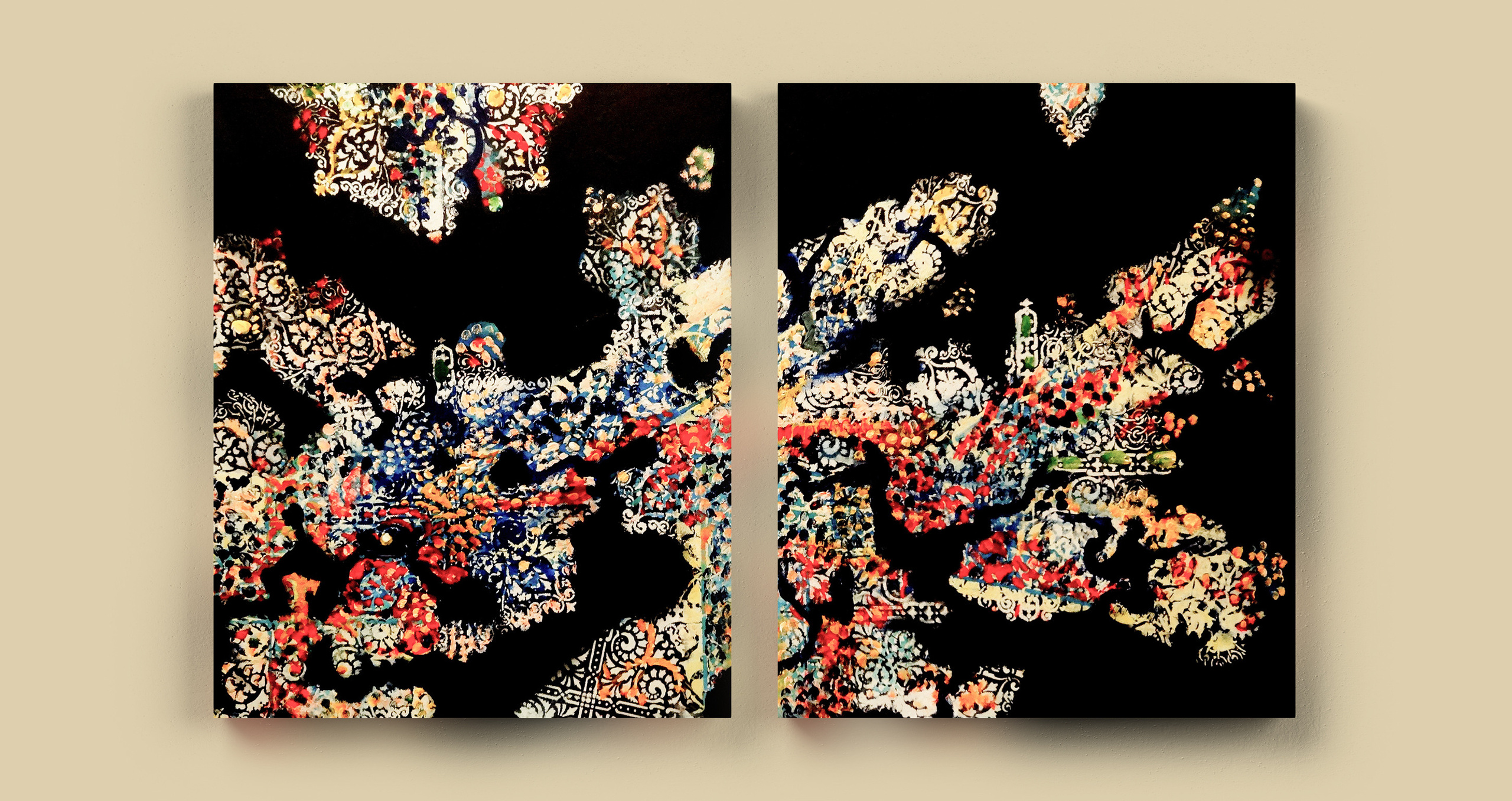 Paintings of V. Portyanoy in the interior. Contemporary artist Vladimir Portyanoy. Painting, graphics