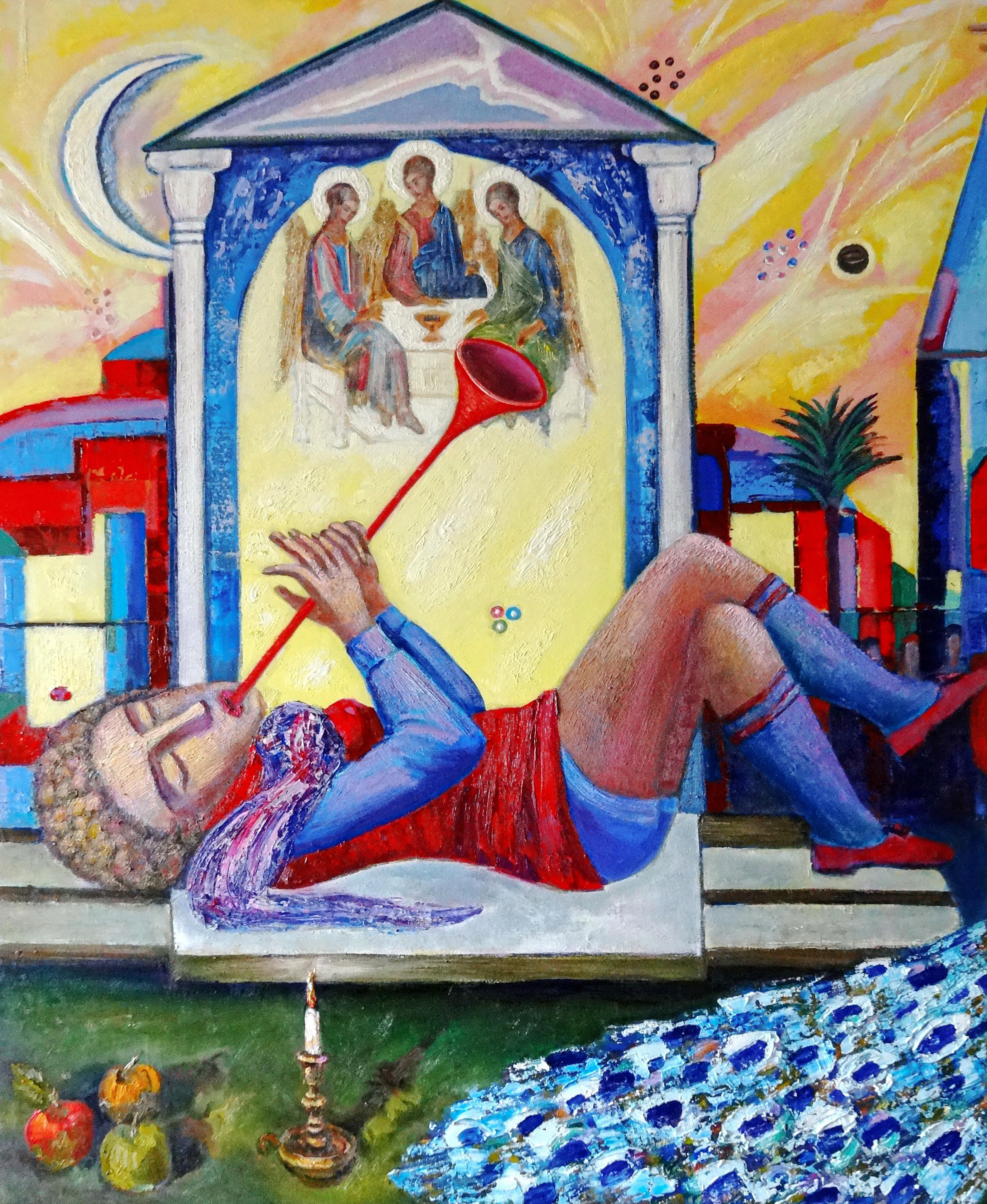 Путешествие сознания (Фигуратив) №2 (часть триптиха). 2012г. Холст, масло, акрил. 120Х100см. Арт. ...