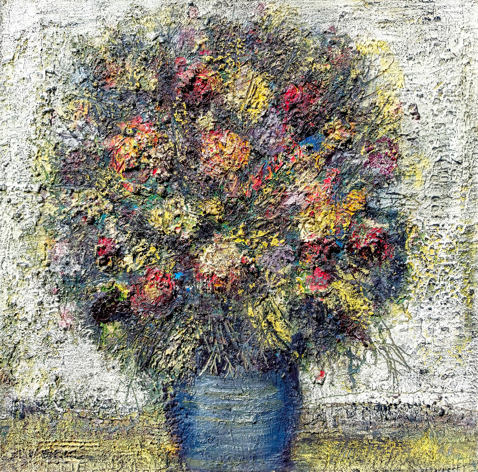 Вечерний букет. 2004-2008гг. Холст, масло, акрил. 70Х70см. Арт. AP-071