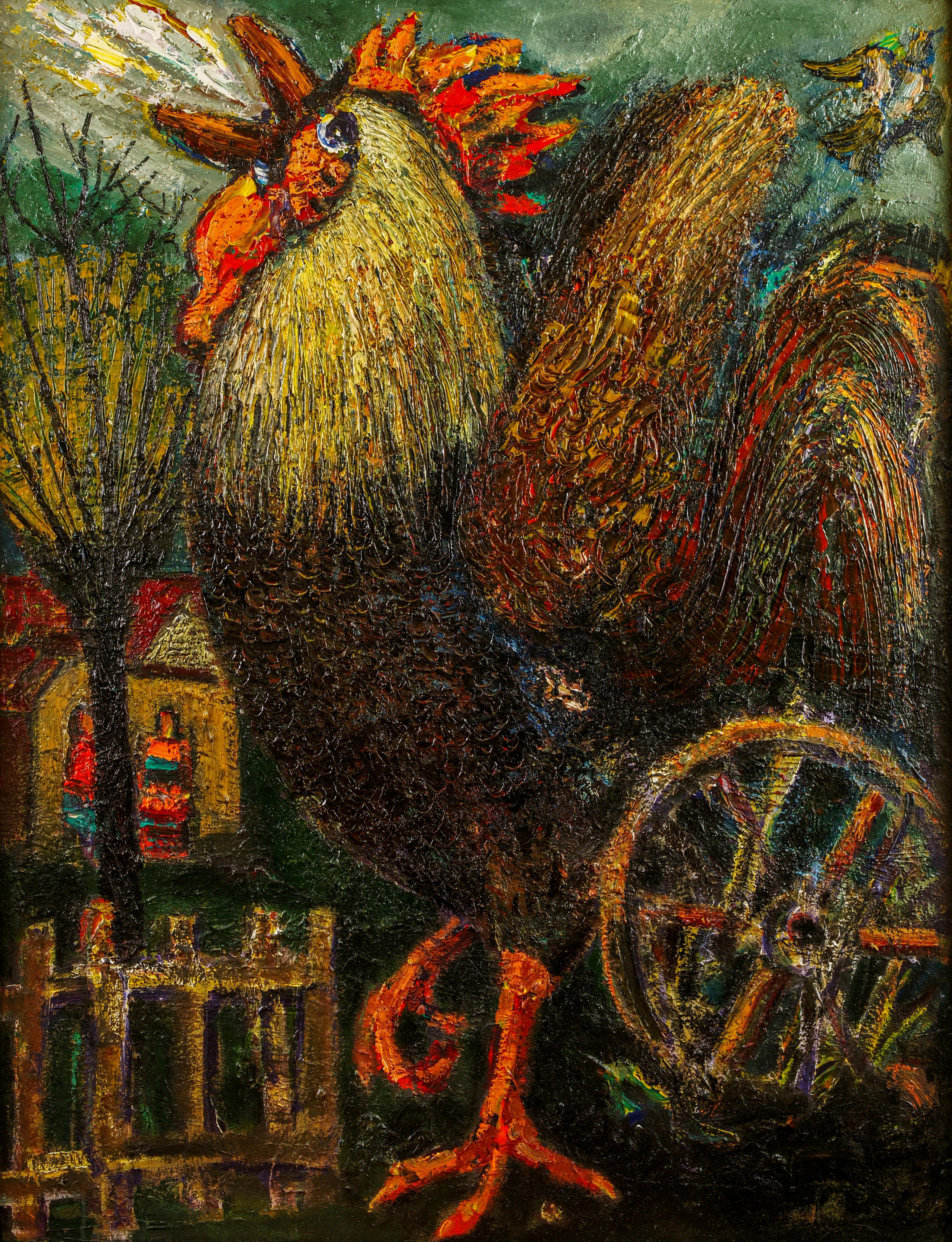 Крик. 2013г. Оргалит, масло, акрил. 122Х100см. Арт. ...