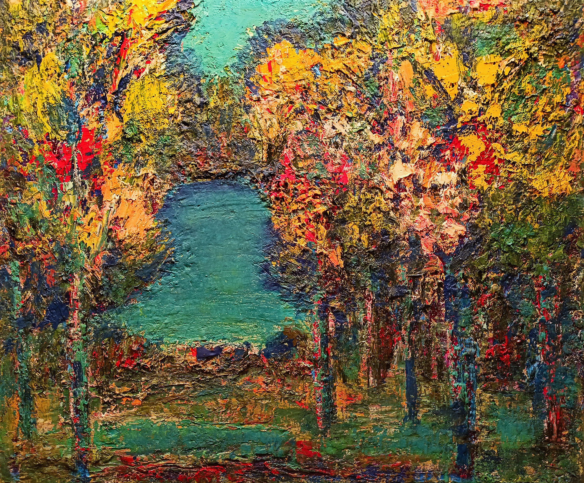 Без названия (Осень №2). б/д. Холст, масло, акрил. 50Х70см. Арт. BP-077