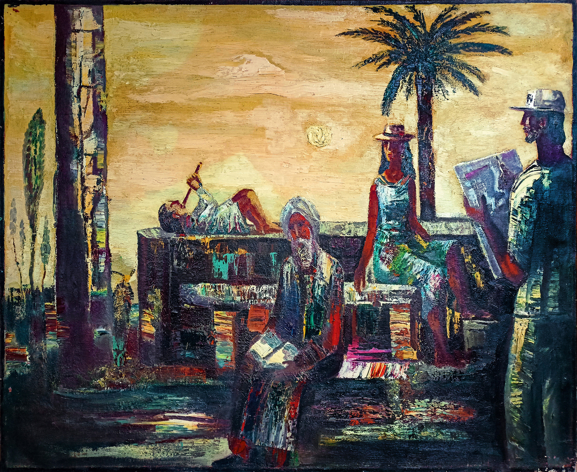 Восточная мелодия. 1990-1995гг. Холст, масло. 80Х100см. Арт. BP-100	