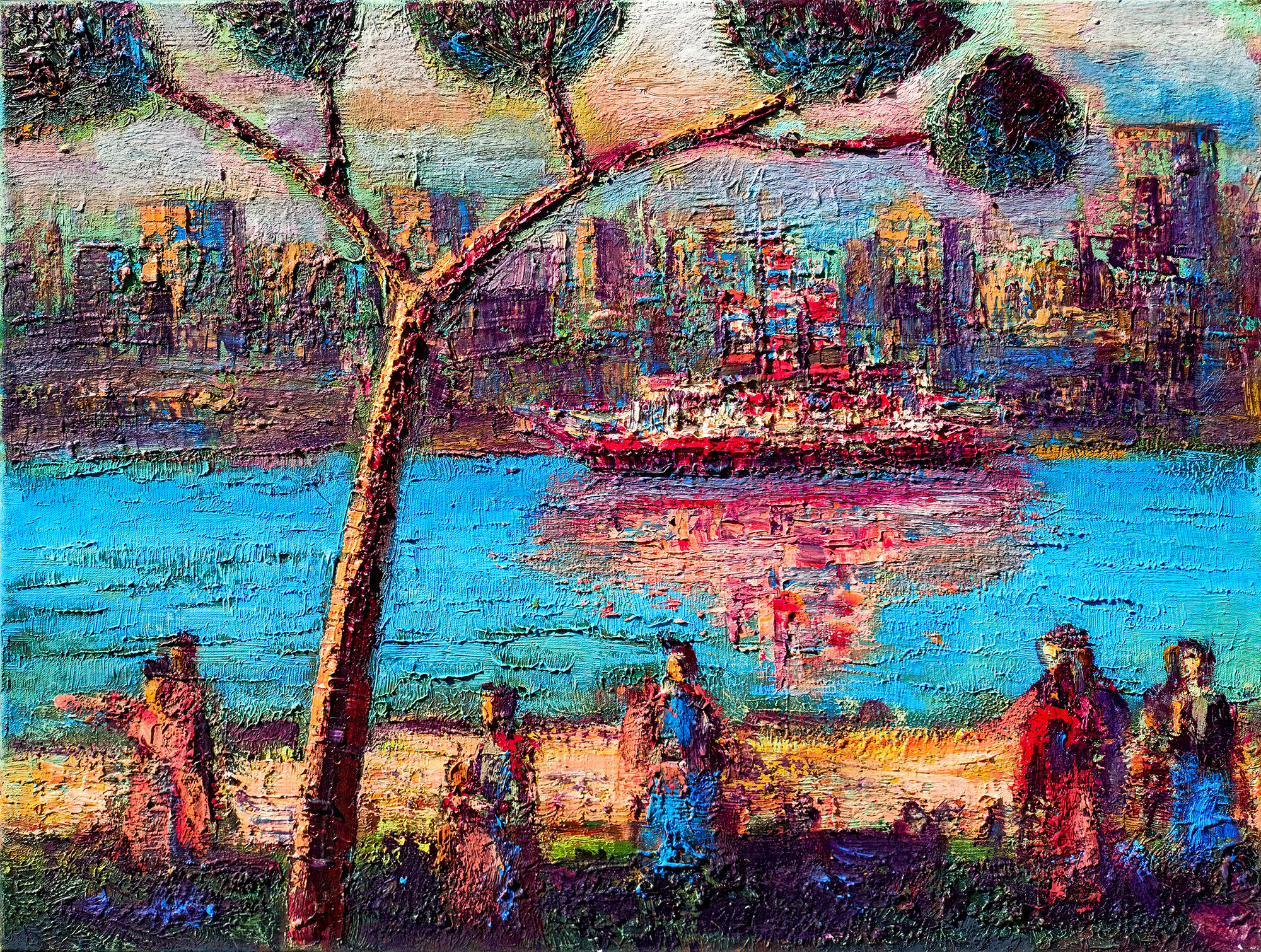 Evening in Kolomenskoye #1. 2014 Canvas, oil, acrylic. 60X80cm. Art. BP-027