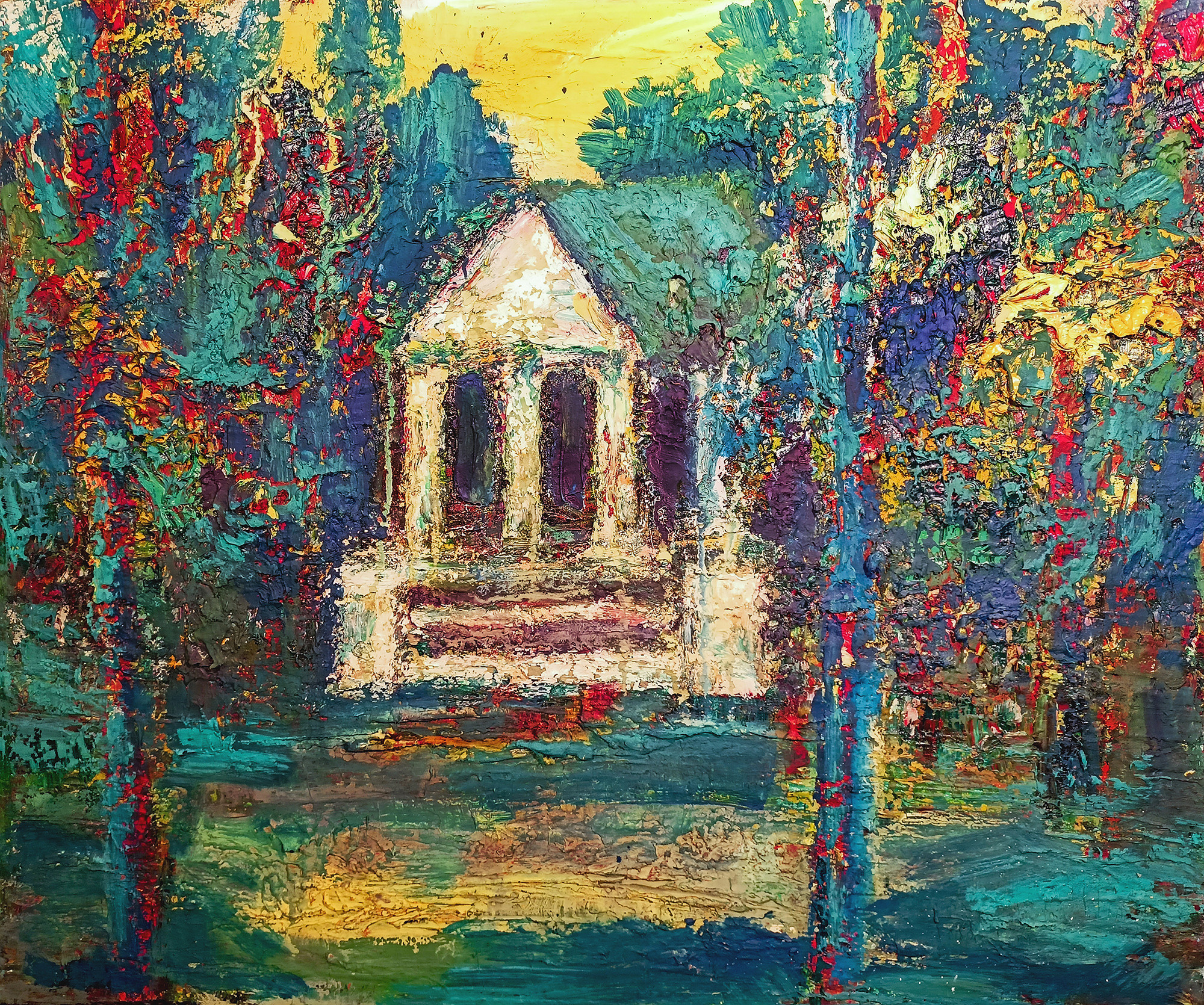 Untitled (Manor). w/d. Canvas, oil, acrylic. 50X60cm. Art. BP-083