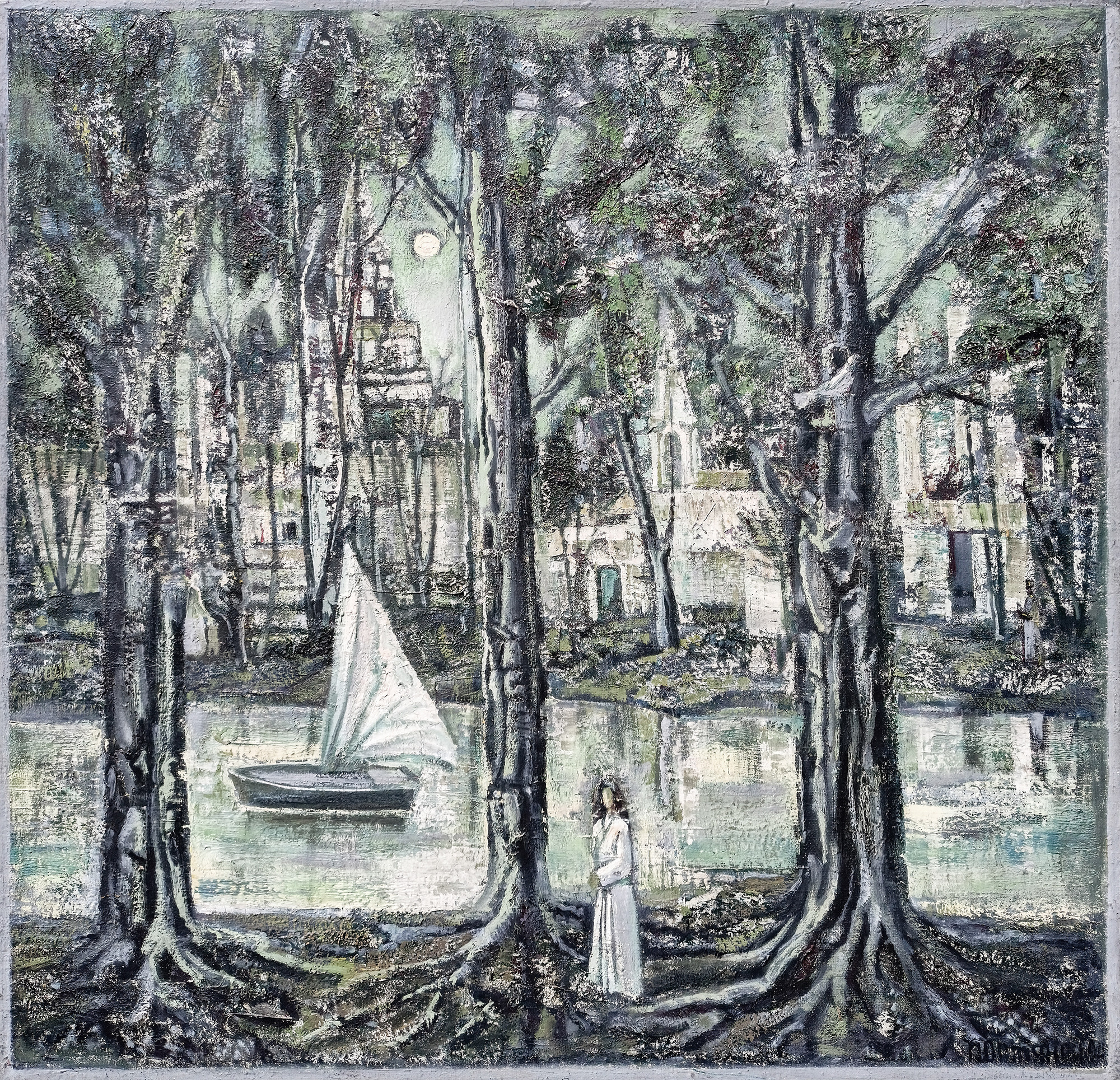 Другие берега. 1994г. Холст, масло. 91.5Х91.5см. Арт. AP-070