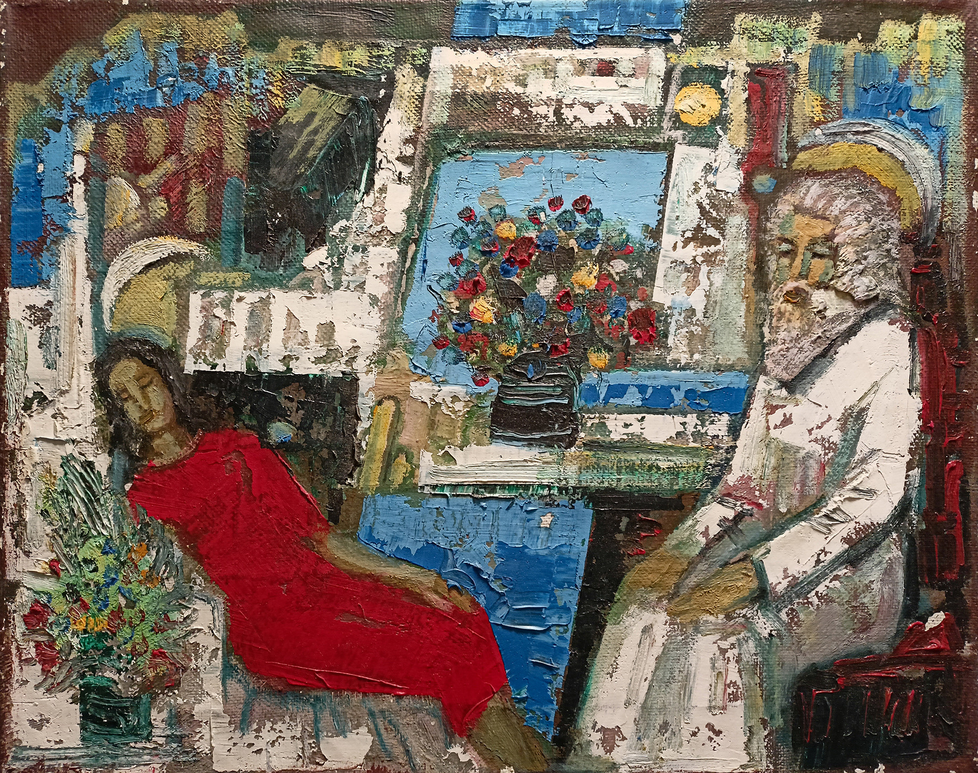 Беседа. 2003-2013гг. Холст, масло. 40Х50см. Арт. CP-036