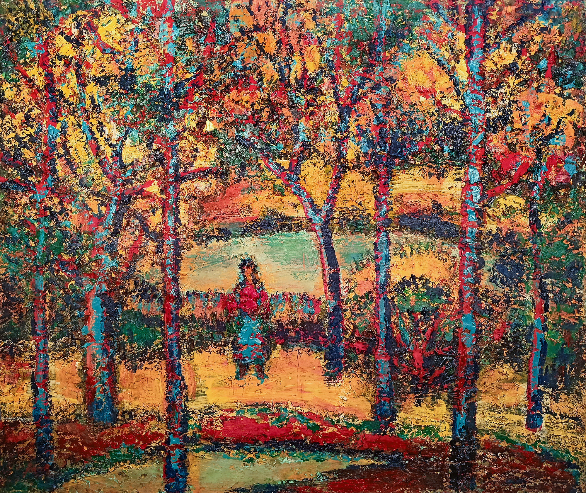 Сиреневый вечер в Коломенском. 2013г. Холст, масло, акрил. 60Х70см. Арт. BP-072