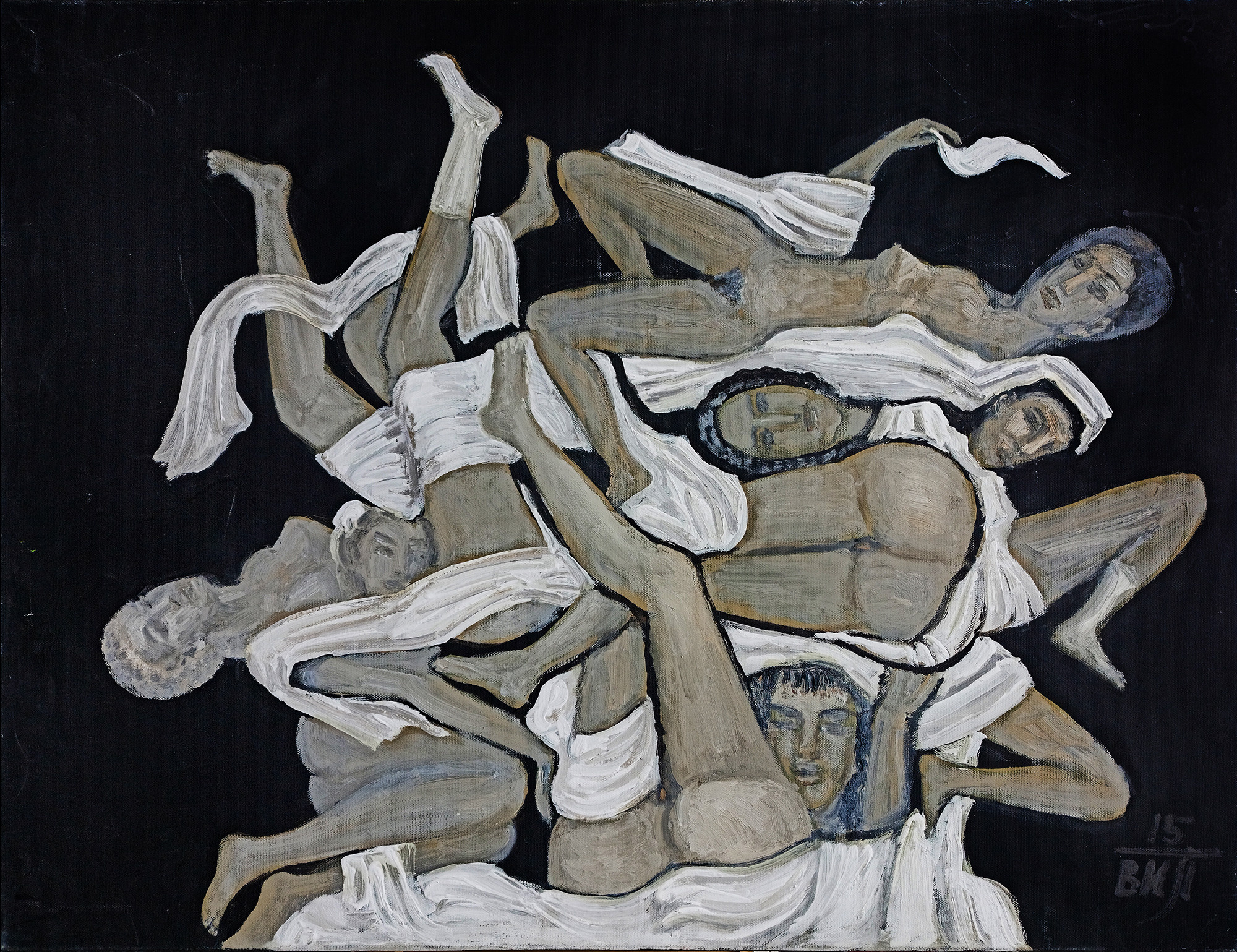 A dream in a summer night. 2015 Canvas, oil, acrylic. 90X70cm. Art. AP-116