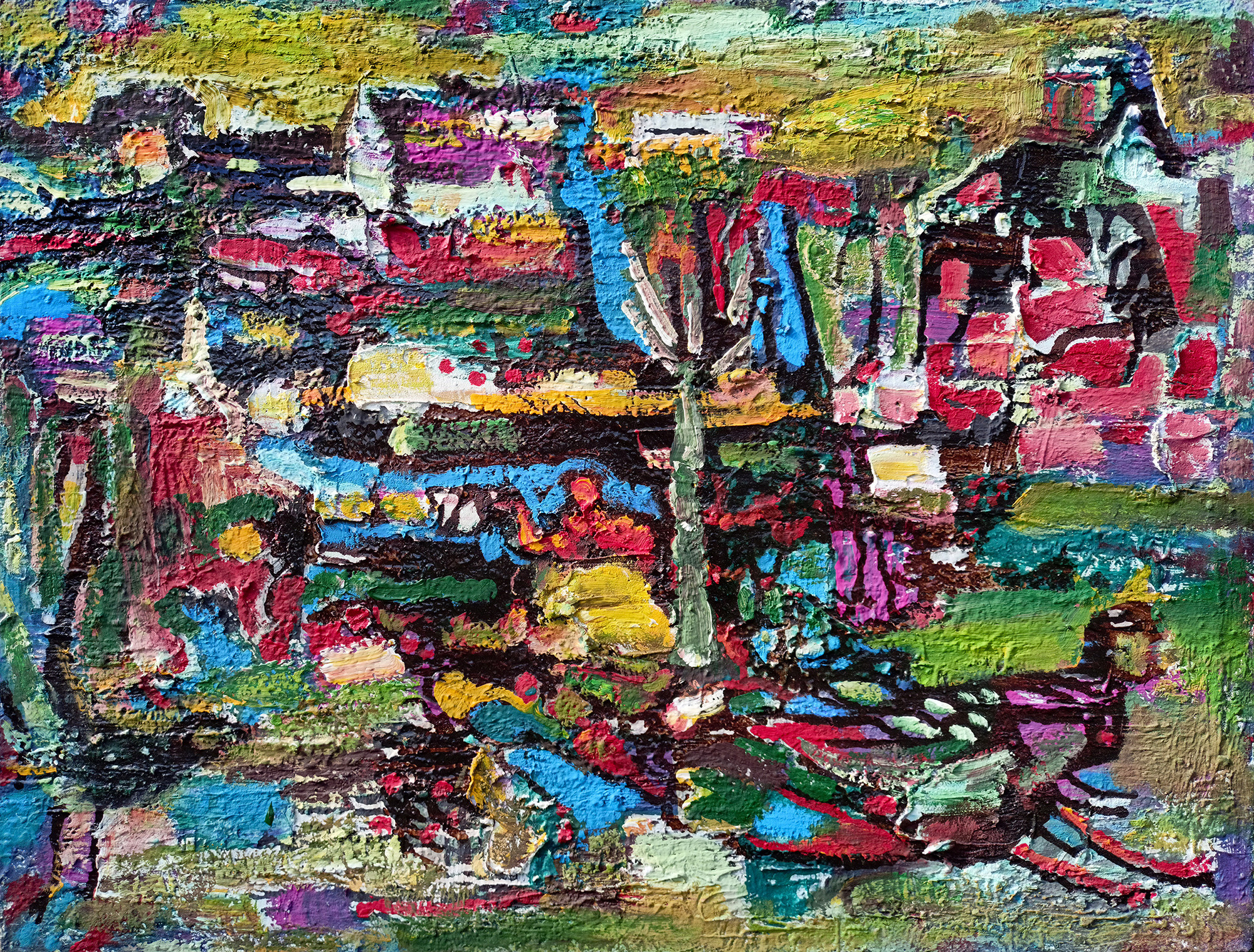 Без названия (Полет бабочки). б/д. Холст, масло. 64Х84см. Арт. BP-031