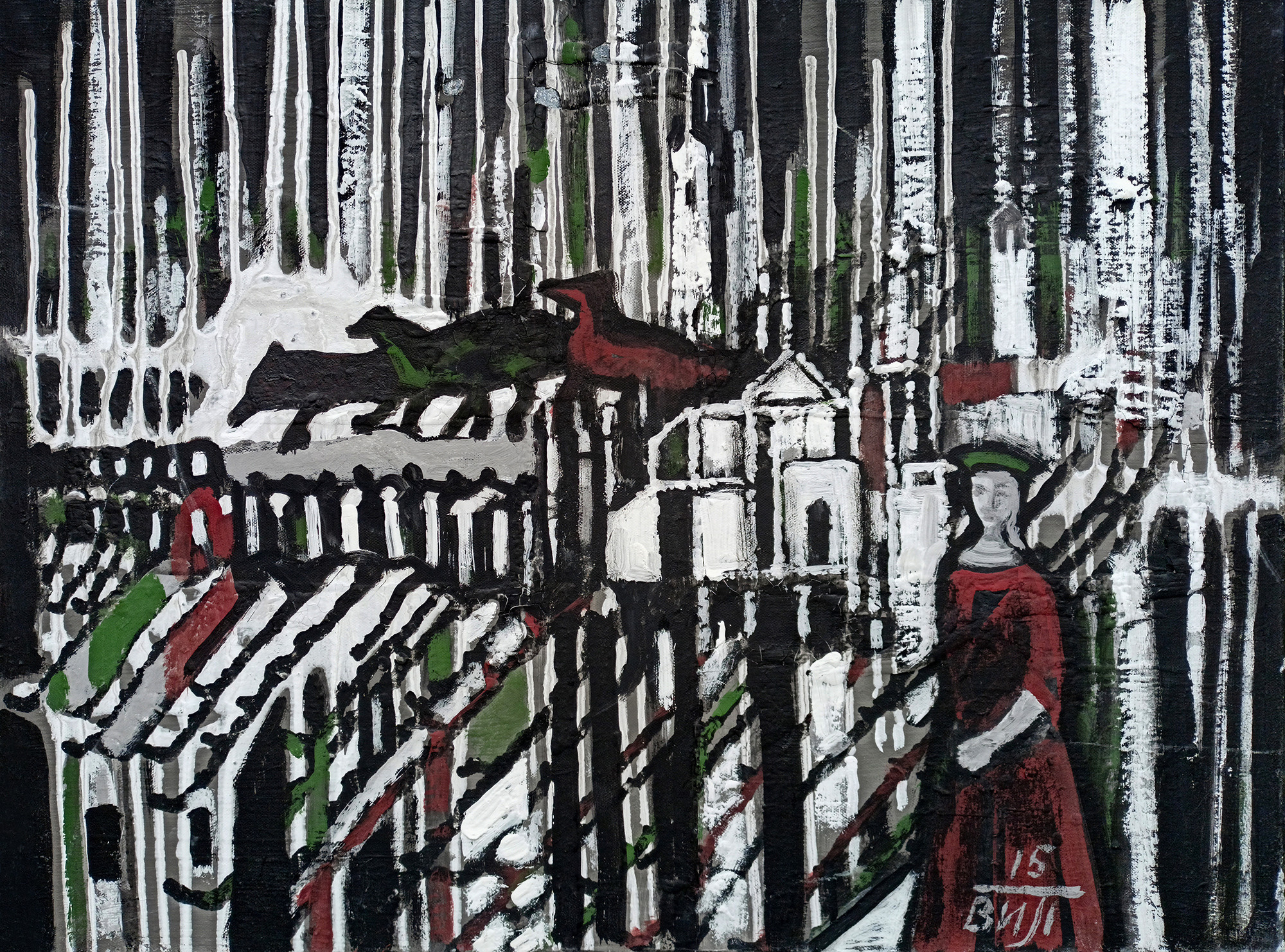 Абстракция.  Черный холст. Холст, масло, акрил. Современная живопись. 