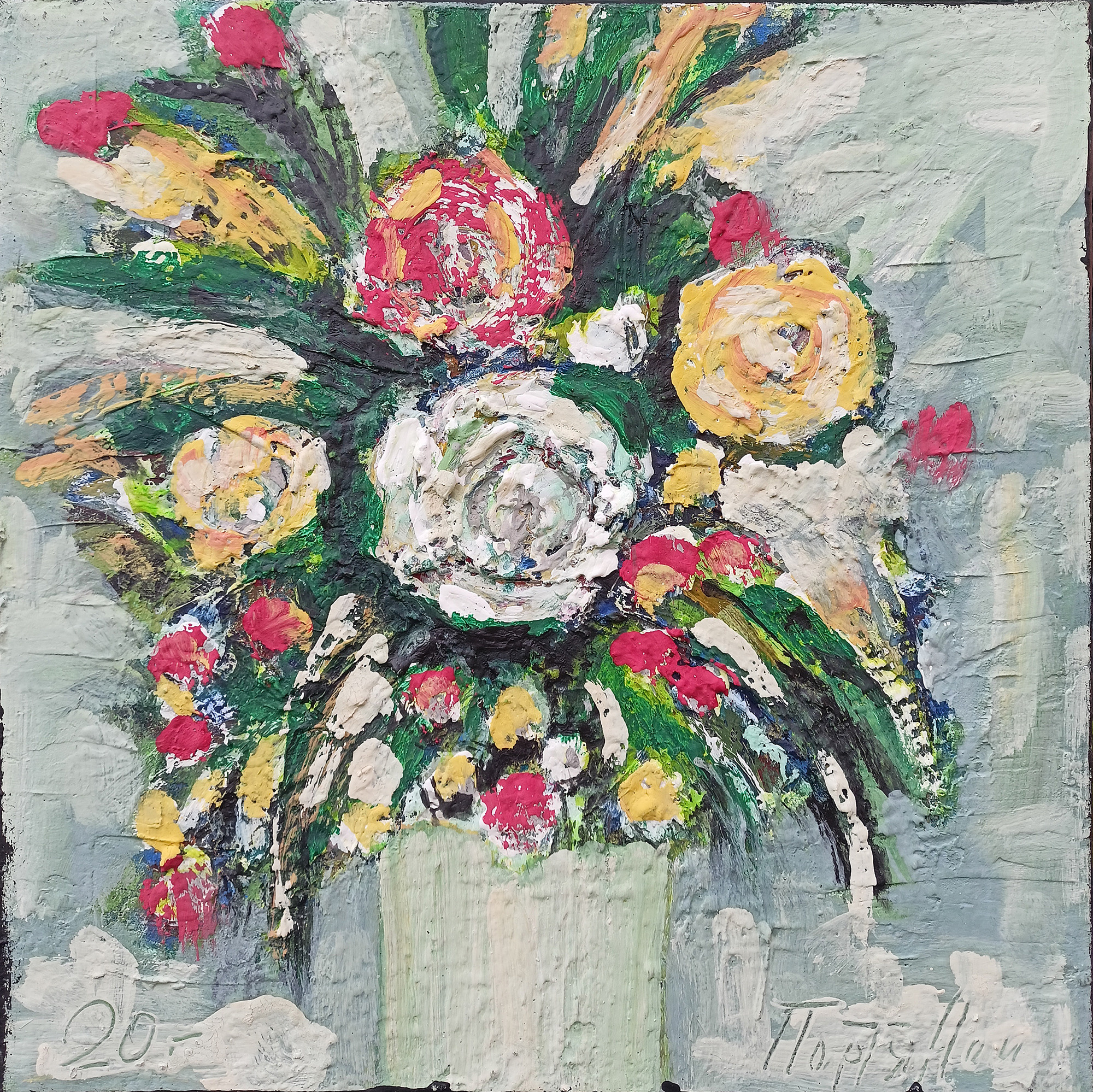 Вечерний разговор. 2014г. Холст, масло, акрил. 50Х50см. Арт. AP-109