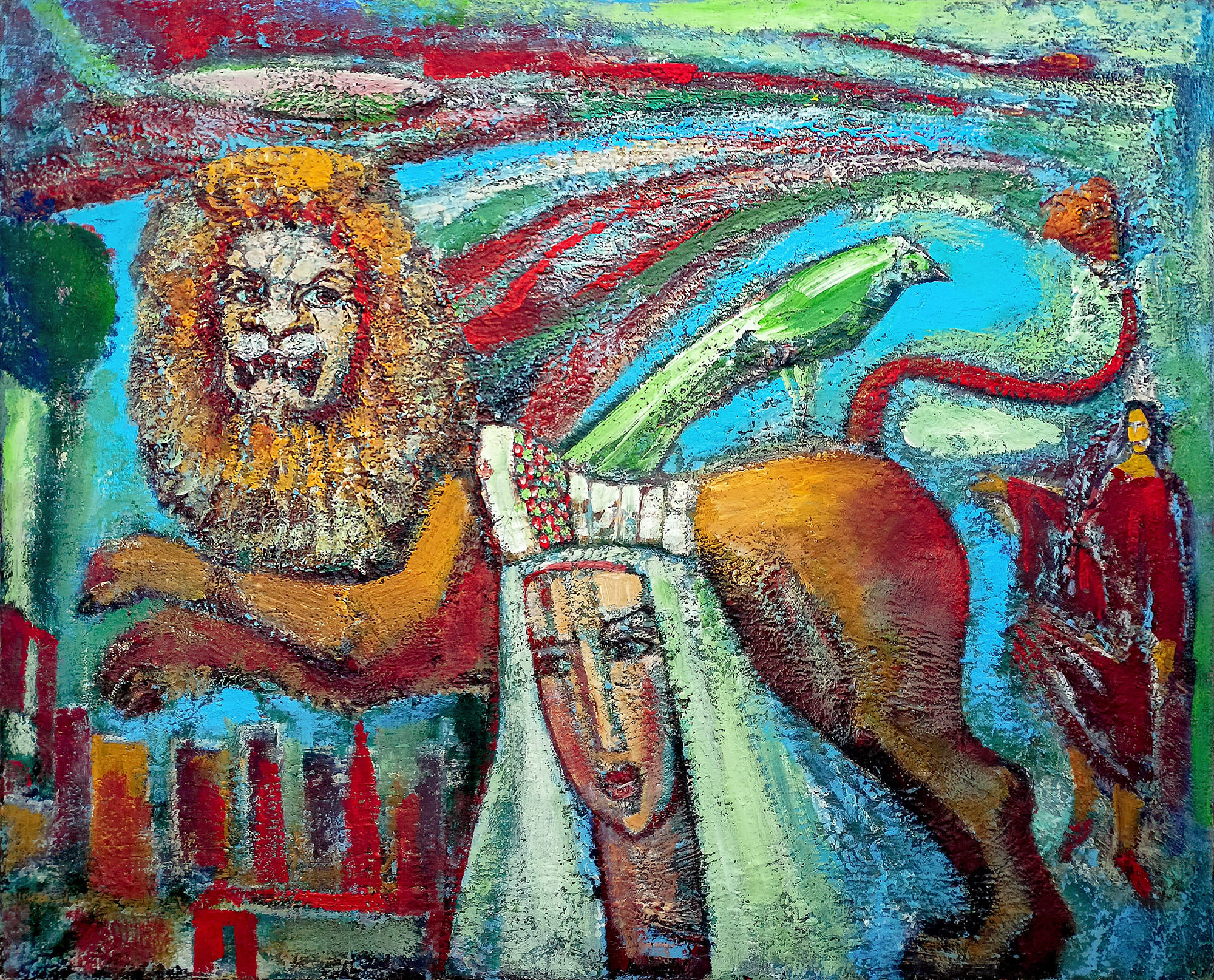 Знак льва. 1994г. Холст, масло. 80Х100см. Арт. BP-101	