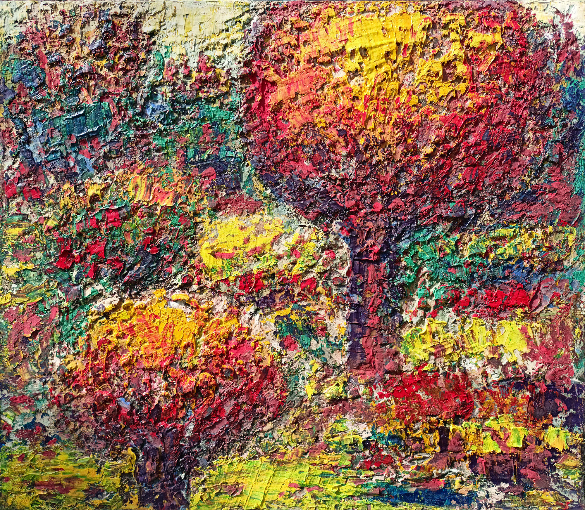 Оранжевая осень. 2014г. Холст, масло, акрил. 60Х70см. Арт. AP-020