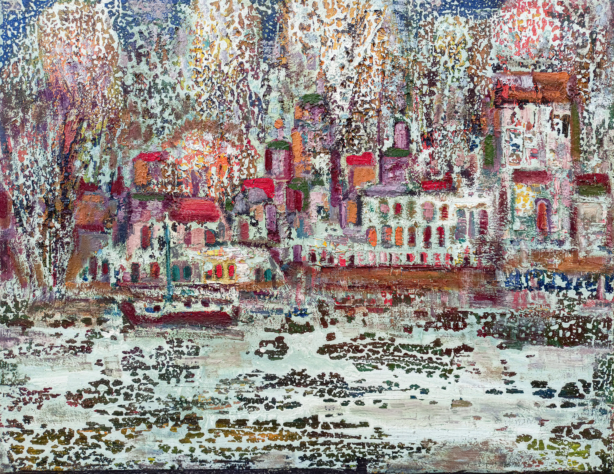 The beginning of spring. w/d. Canvas, oil, acrylic. 60X80cm. Art. BP-006