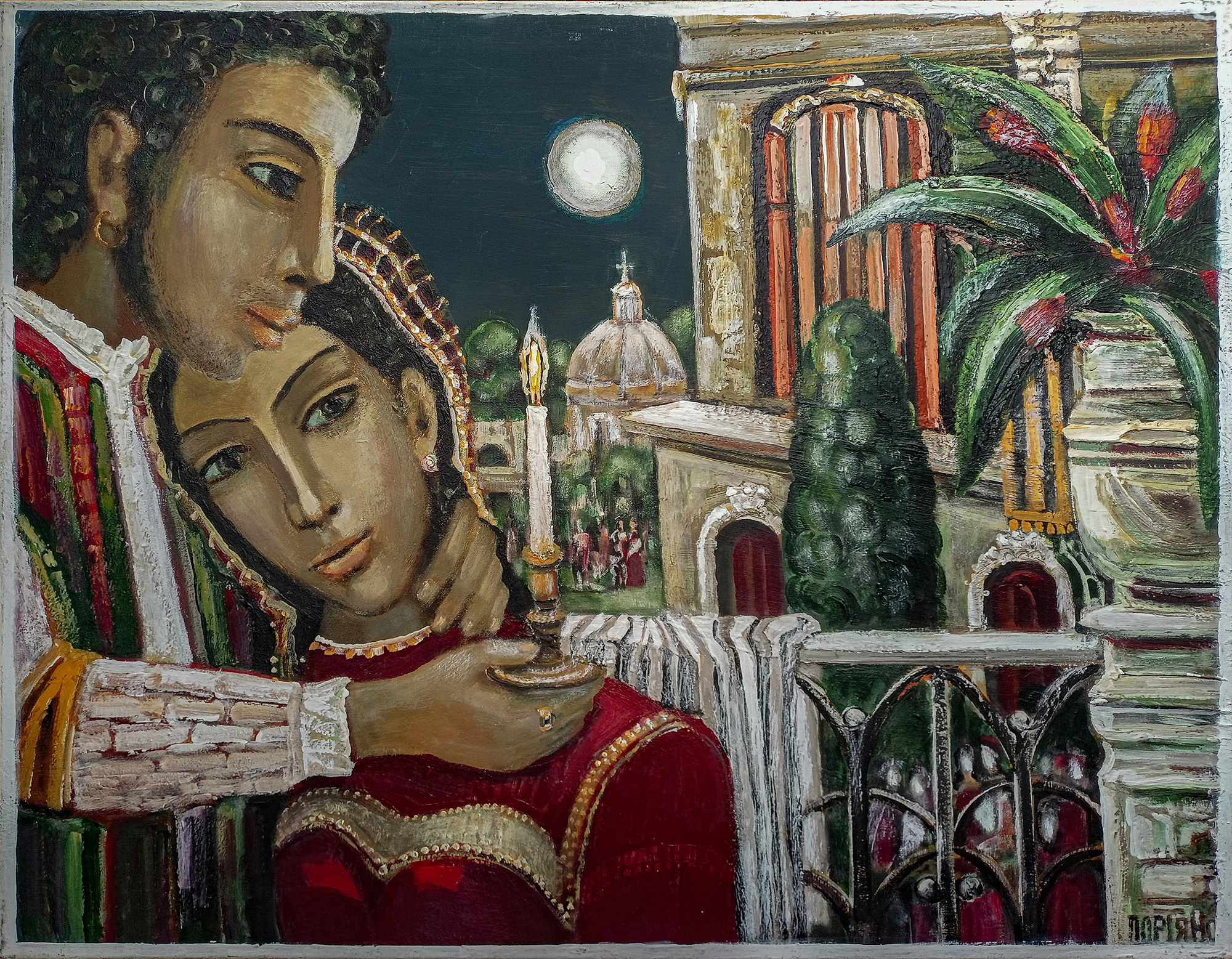 Ромео и Джульетта. 2012г. Холст, масло, акрил. 80Х100см. Арт. BP-116	