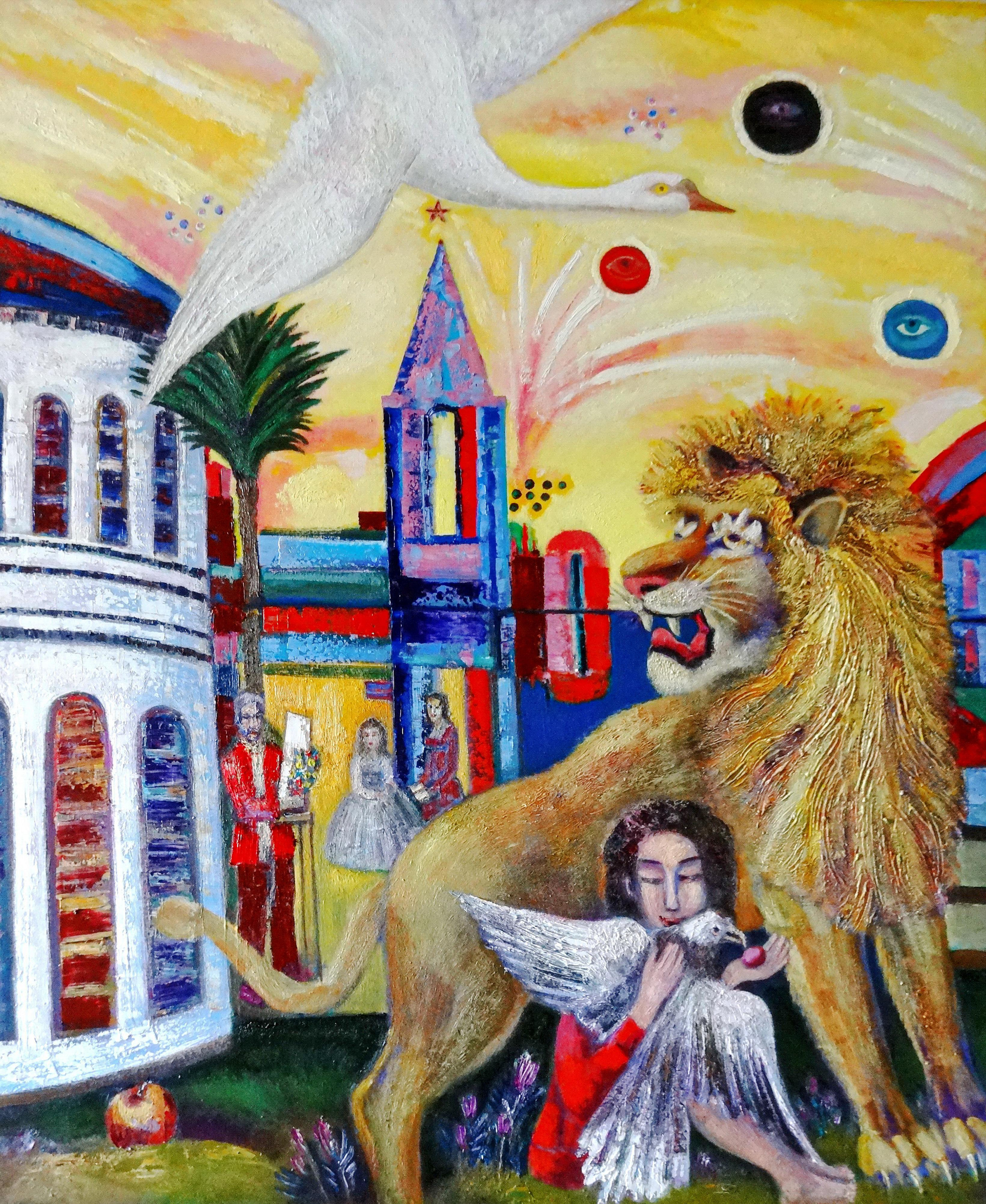 Путешествие сознания (Фигуратив) №1 (часть триптиха). 2012г. Холст, масло, акрил. 120Х100см. Арт. ...