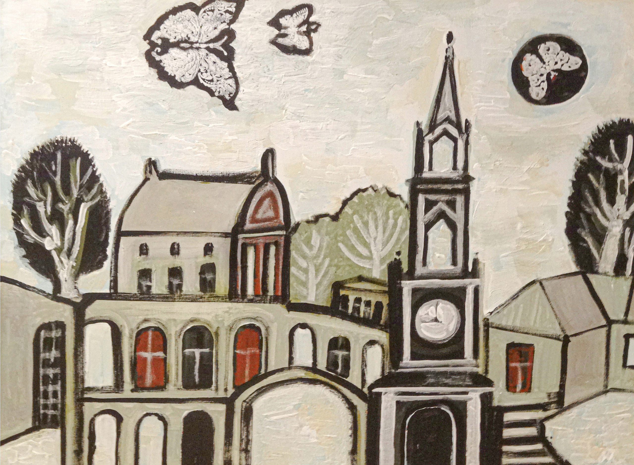 Пейзаж - воспоминание №1 (часть триптиха). 2015г. Холст, масло, акрил. 60Х80см. Арт. ...