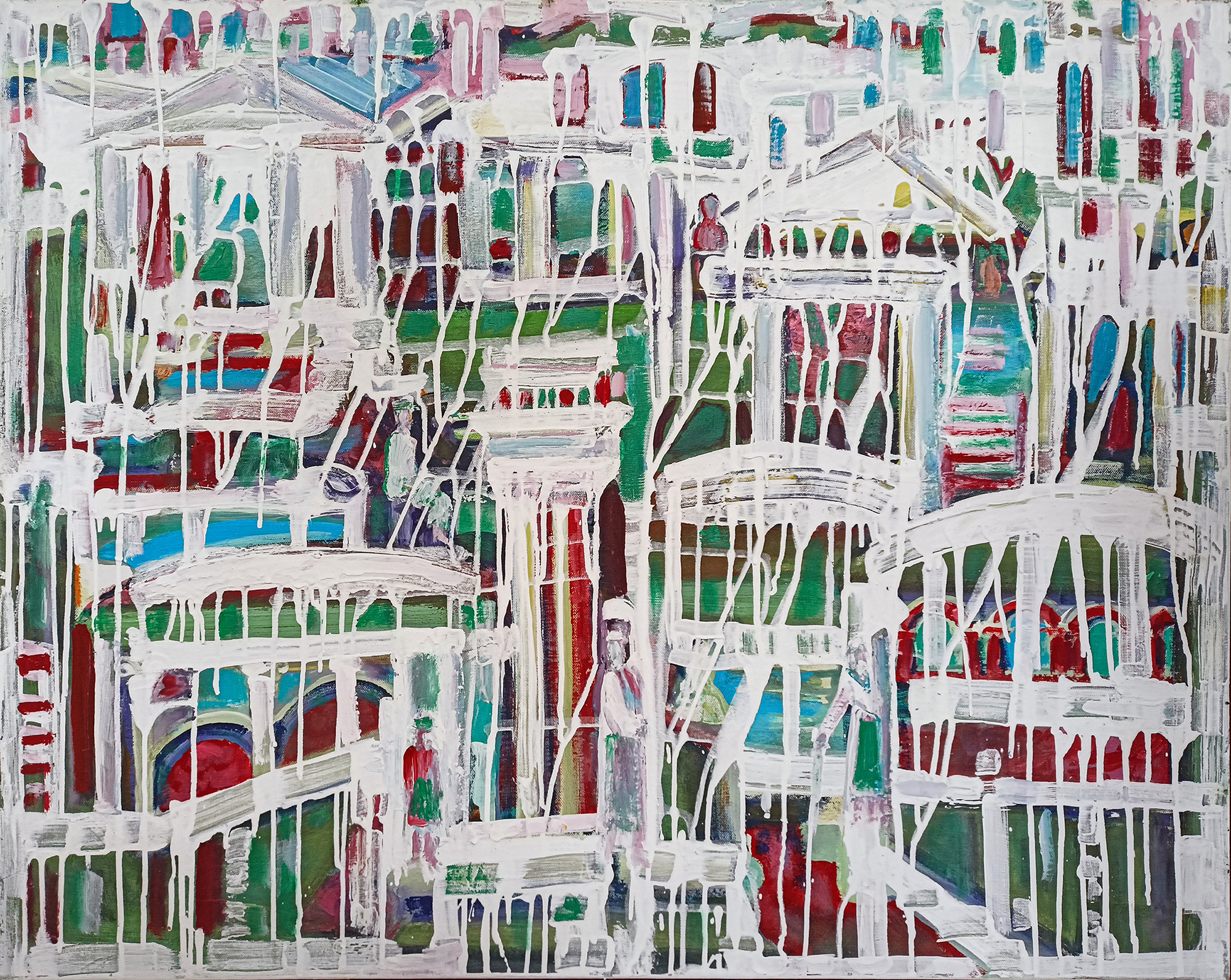 Архитектурная композиция. 2014г. Холст, масло, акрил. 80Х100см. Арт. BP-097