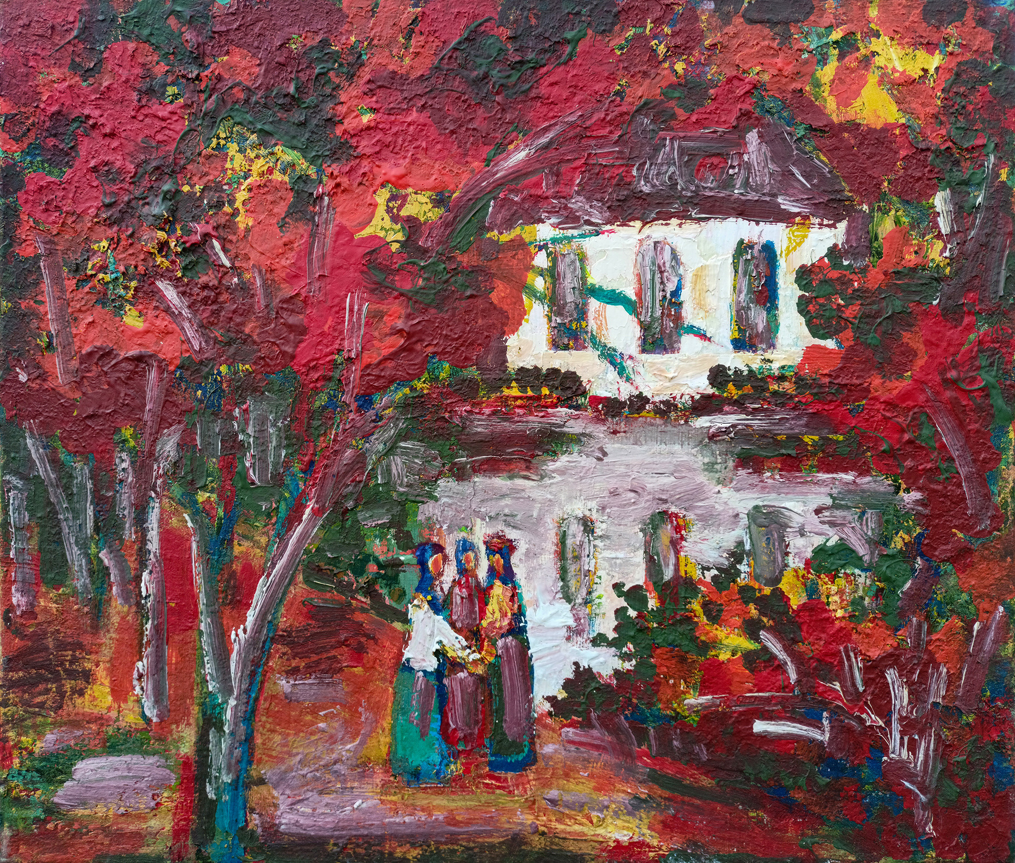 Пейзаж. 2015г.  Холст, масло, акрил. 50Х60см. Арт. AP-097