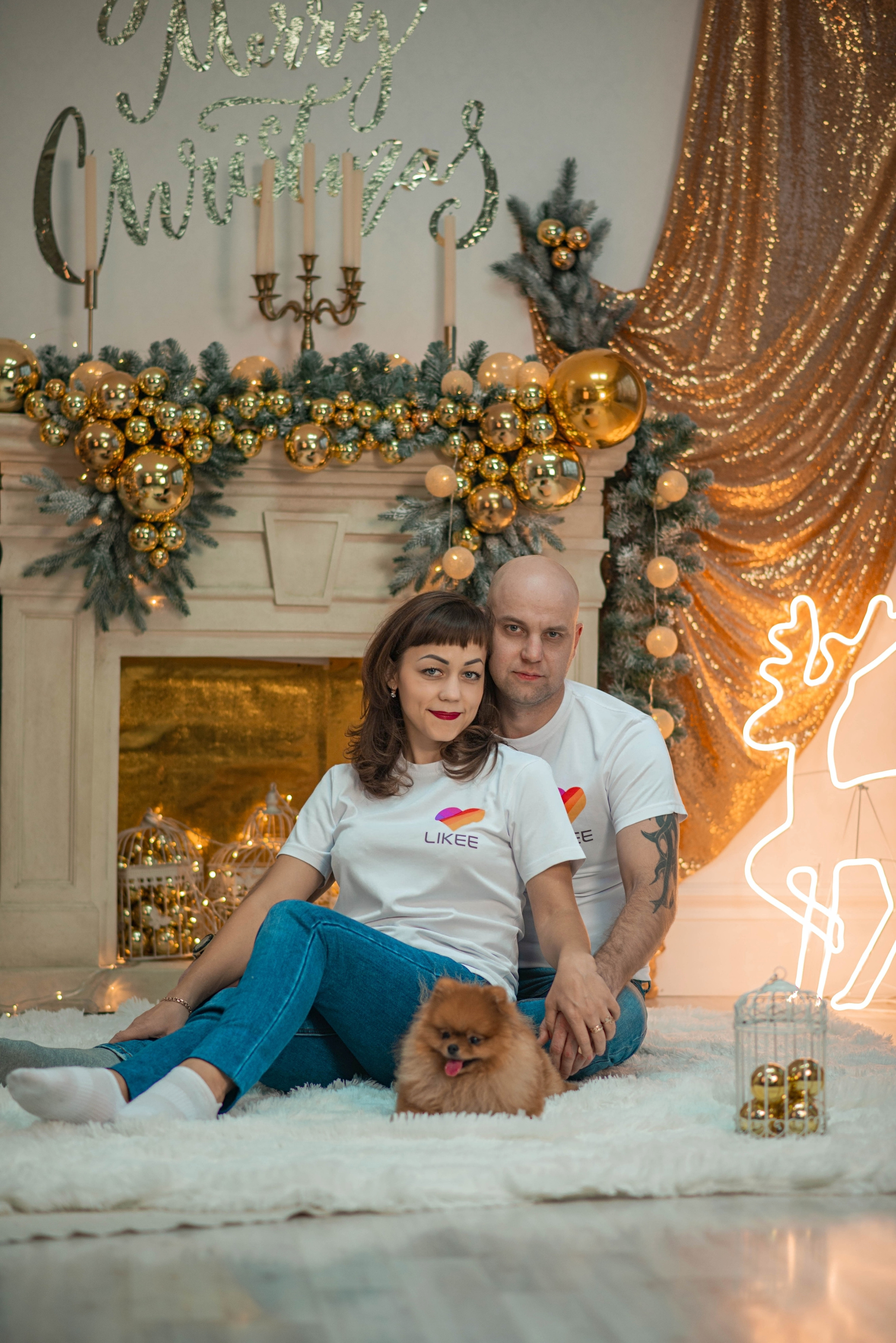 Семейная новогодняя фотосессия. Семейный и свадебный фотограф в Абакане Юлия Су