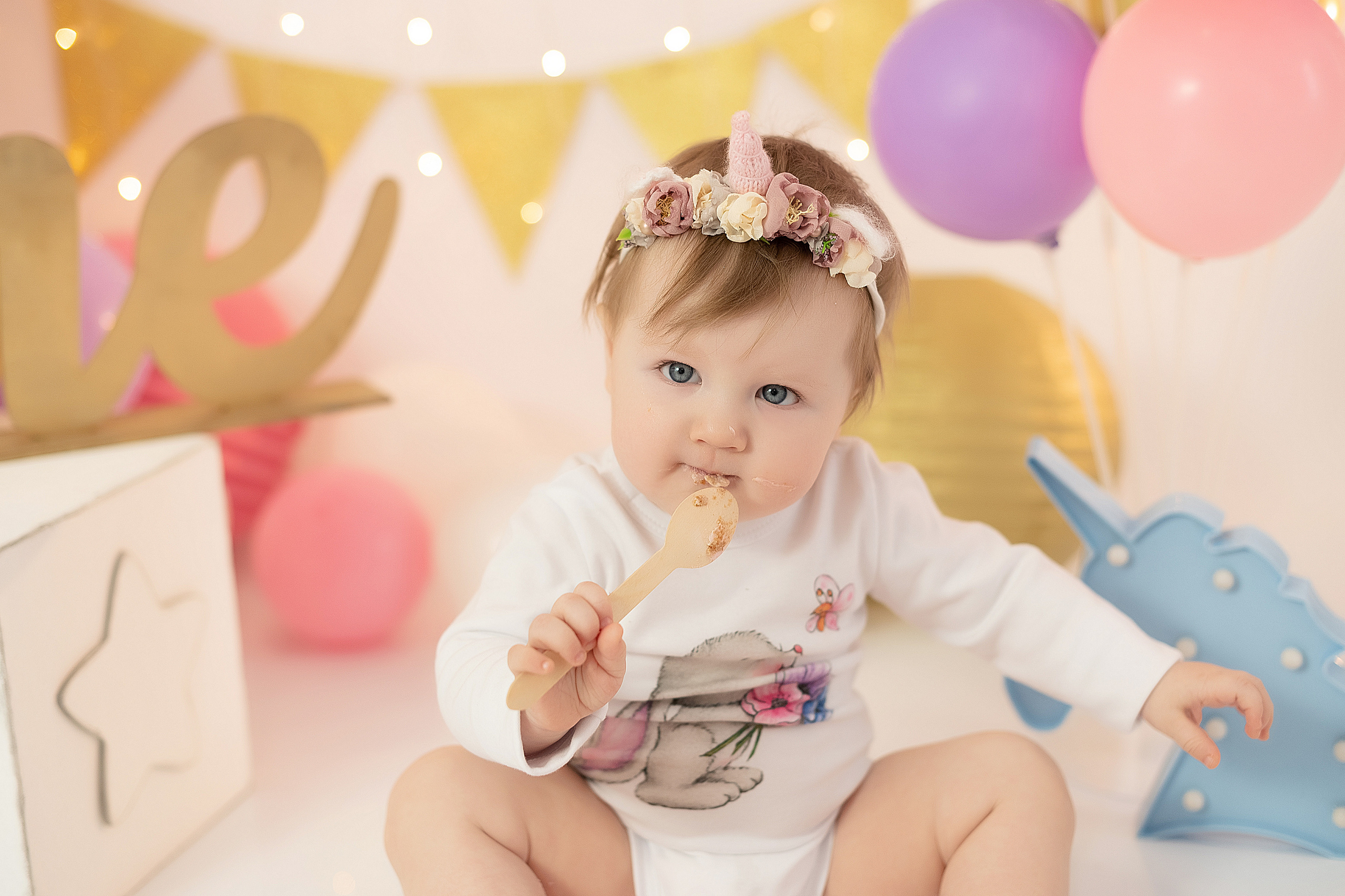 Первый годик Дианочке. Детский и семейный фотограф в Красноярске. Фотосессии новорожденных малышей до 1 месяца