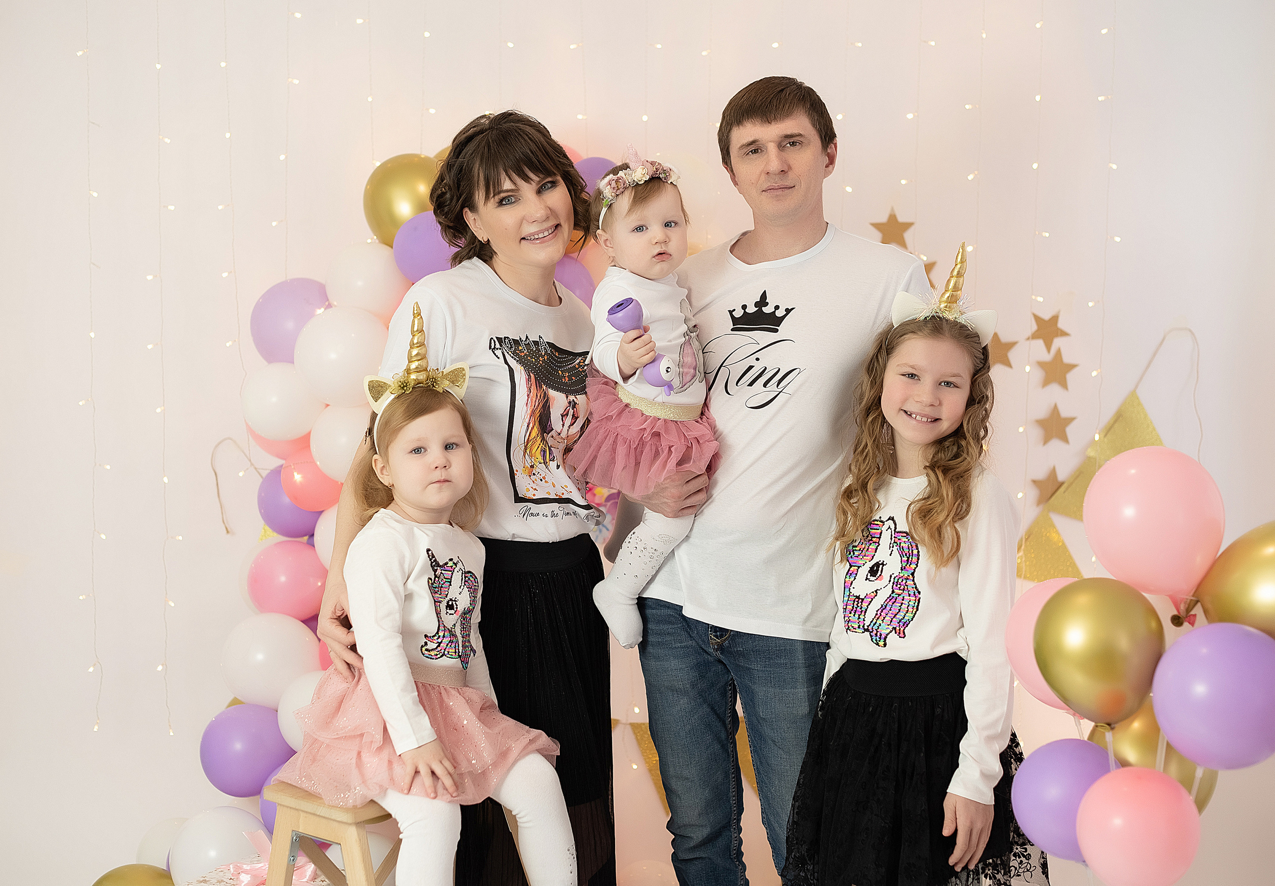 Первый годик Дианочке. Детский и семейный фотограф в Красноярске. Фотосессии новорожденных малышей до 1 месяца