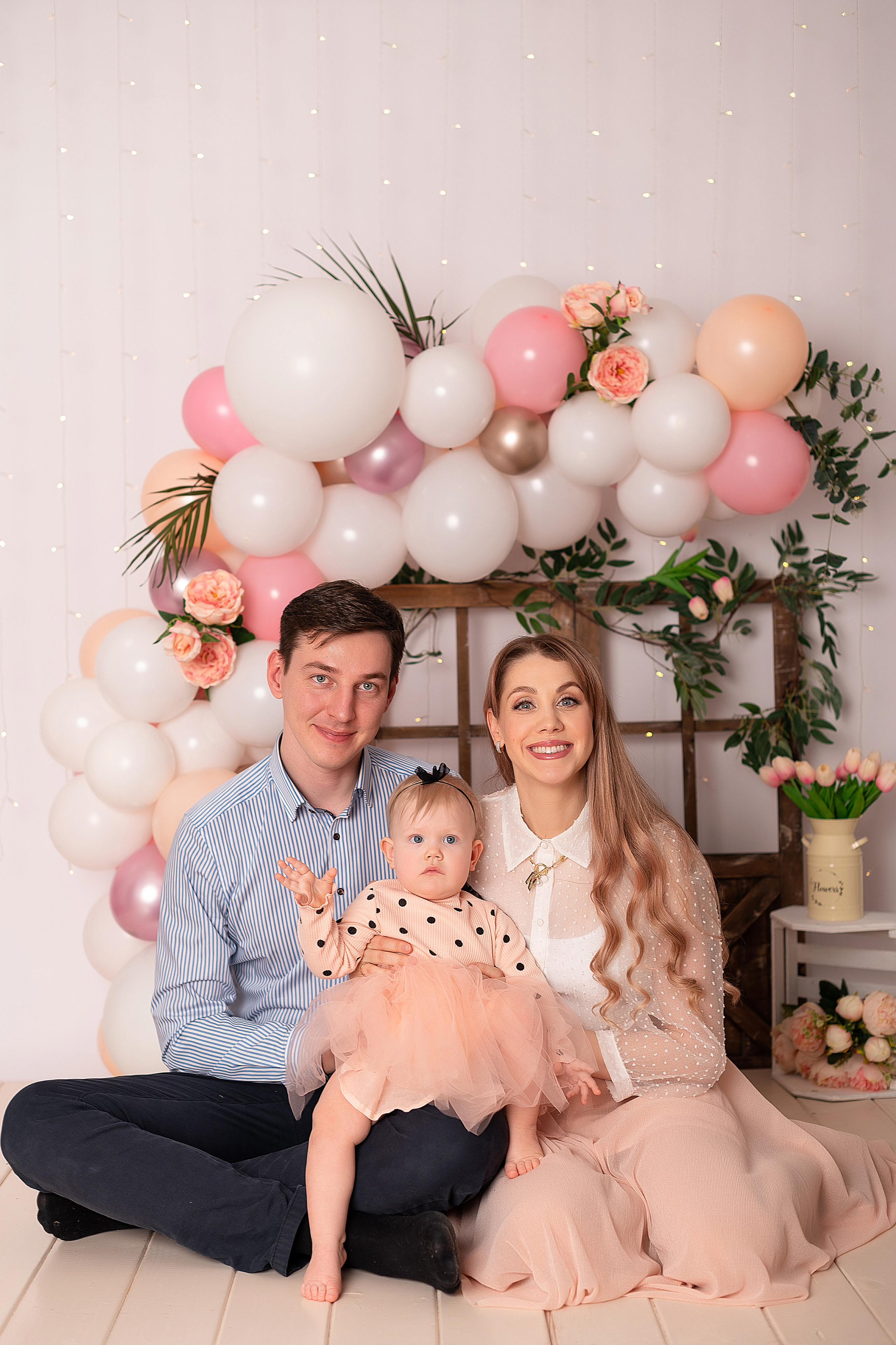 Первый годик Дашеньки. Детский и семейный фотограф в Красноярске. Фотосессии новорожденных малышей до 1 месяца