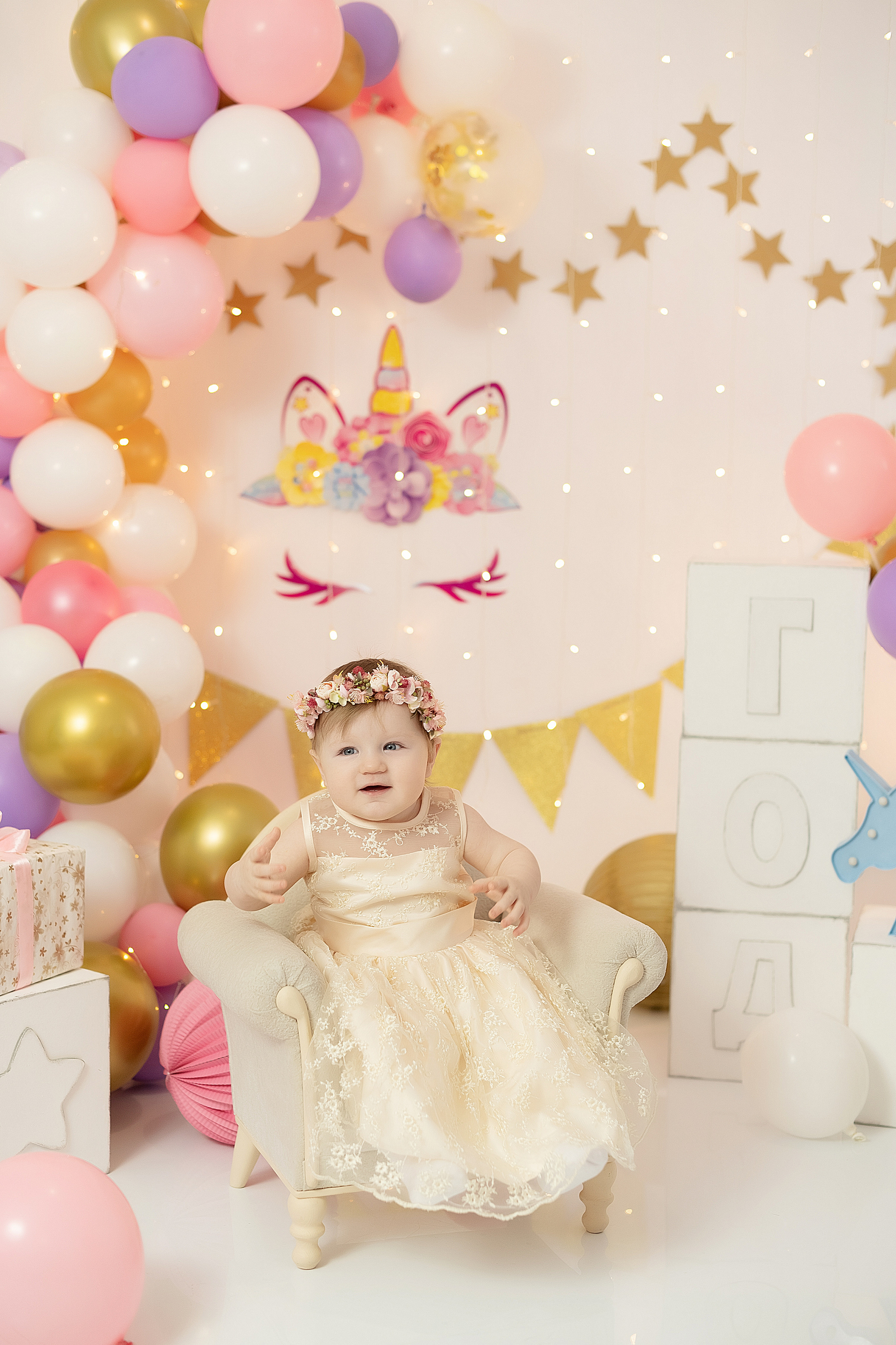 Первый годик Дианочке. Детский и семейный фотограф в Красноярске. Фотосессии новорожденных малышей до 1 месяца