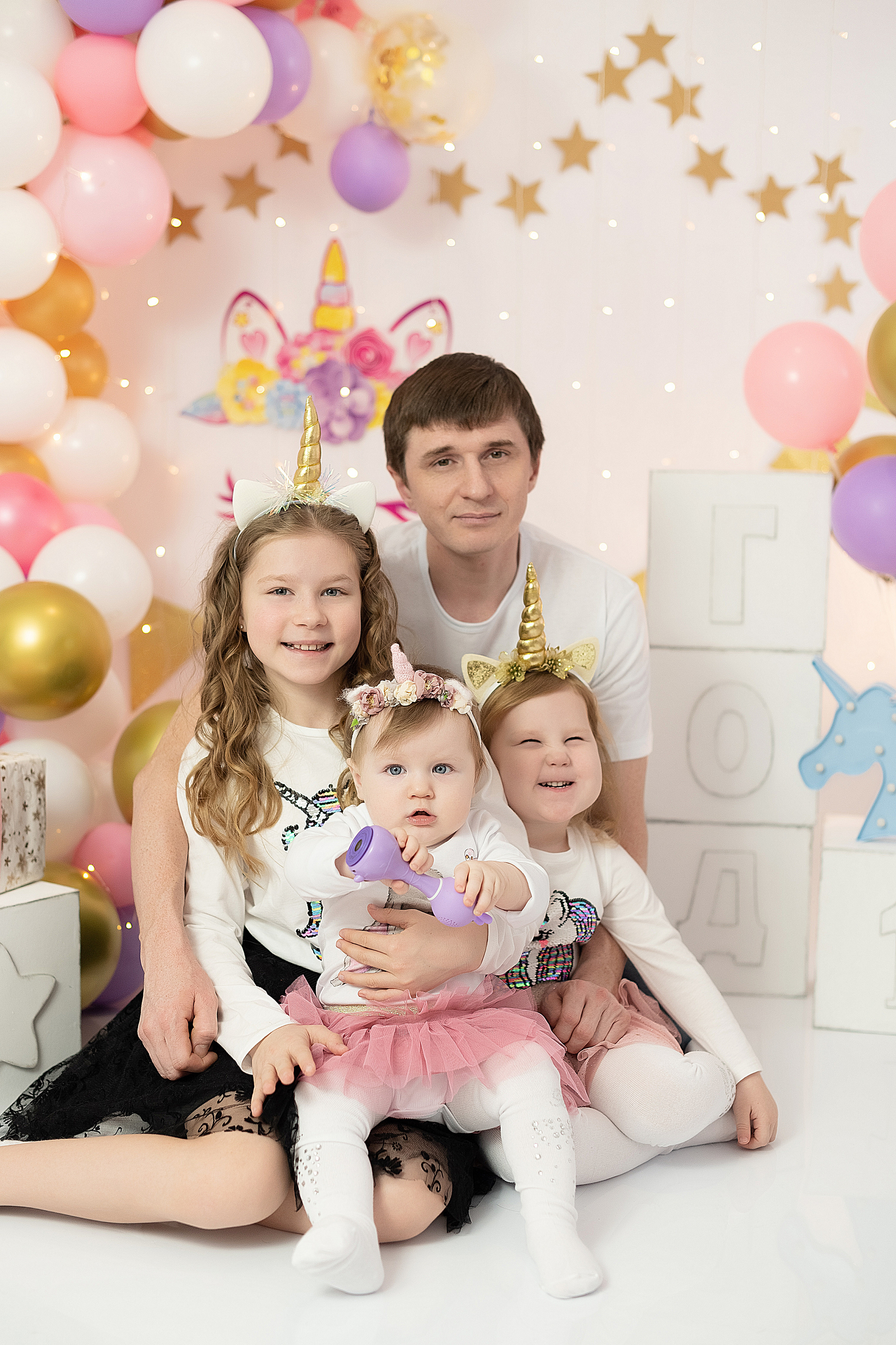 Первый годик Дианочке. Детский и семейный фотограф в Красноярске. Фотосессии новорожденных малышей до 1 месяца