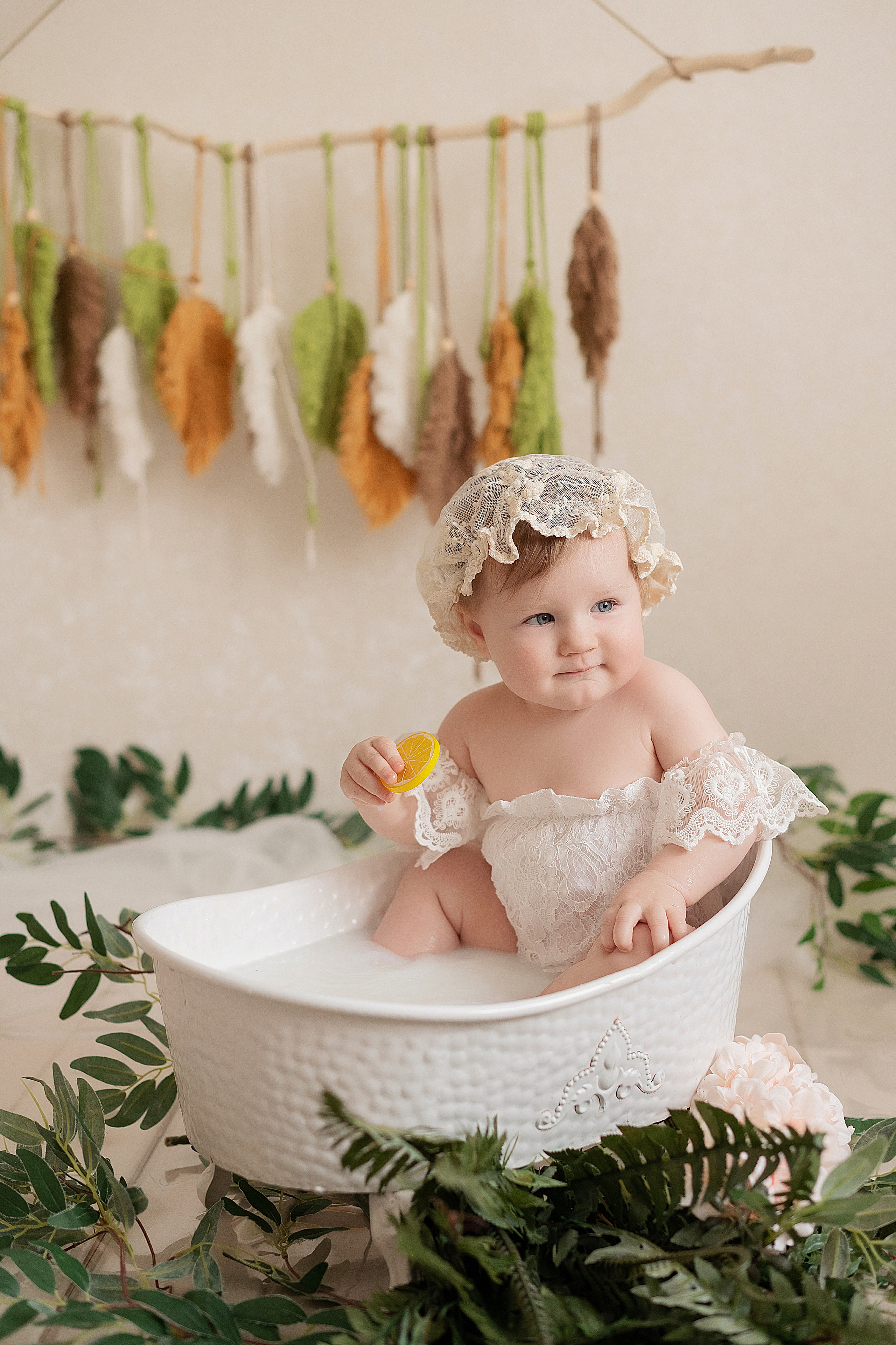 Первый годик Дианочке. Детский и семейный фотограф в Красноярске. Фотосессии новорожденных малышей до 1 месяца