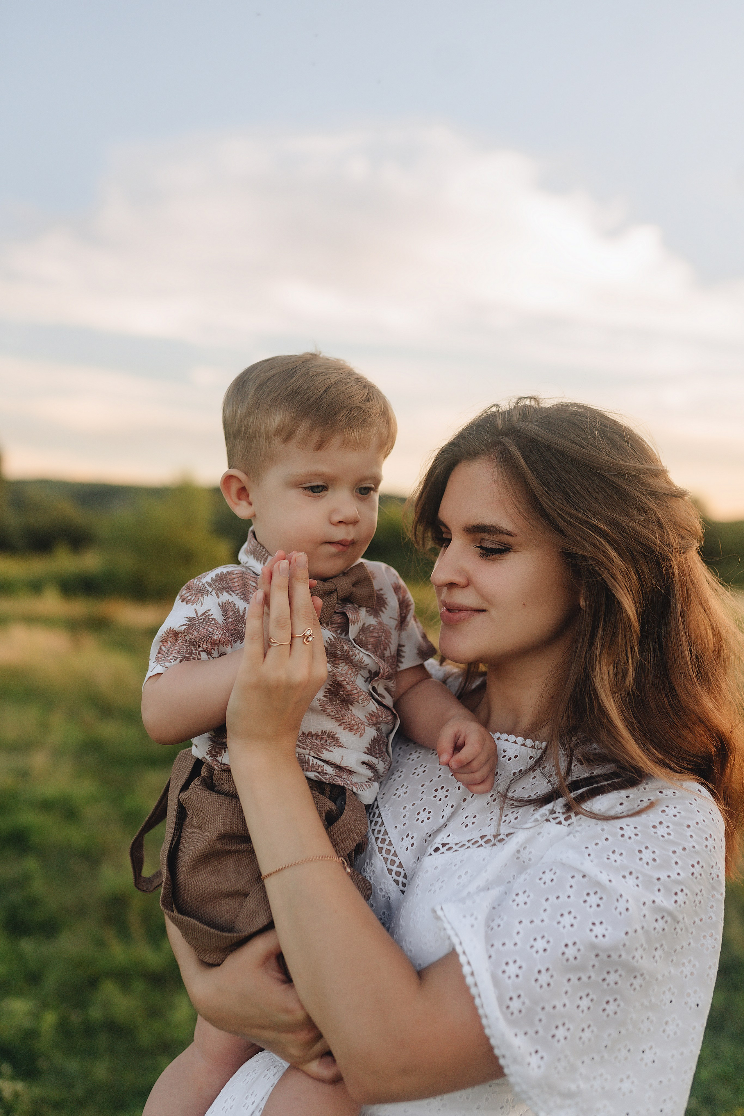 Светлана, Сергей и Женя | Семейная съемка на закате. Фотограф Карина Шмулёва. Воронеж и область