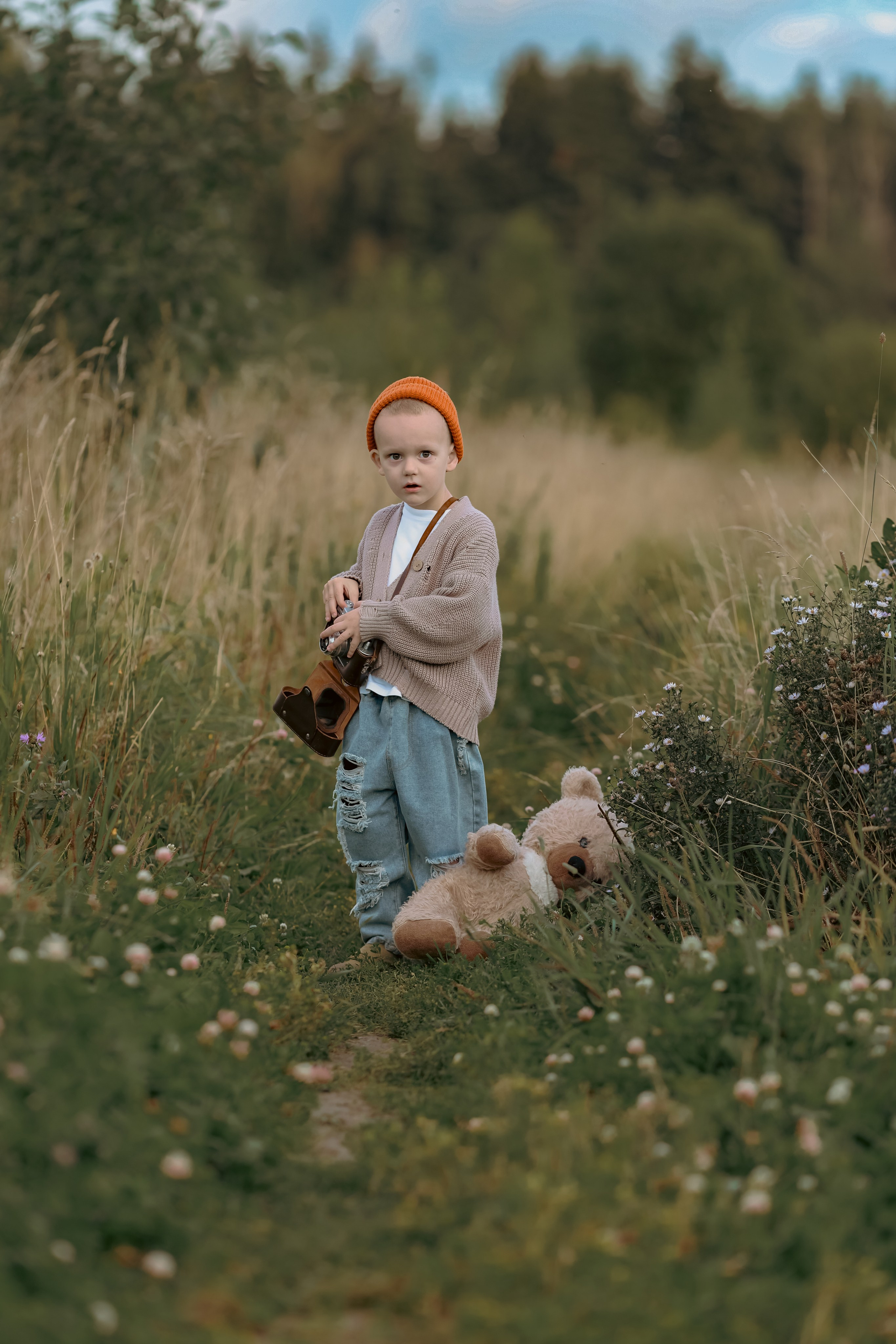 Фотоохота на медведя от Матвея. Детский и семейный фотограф Евгения Вахнеева Москва Зеленоград