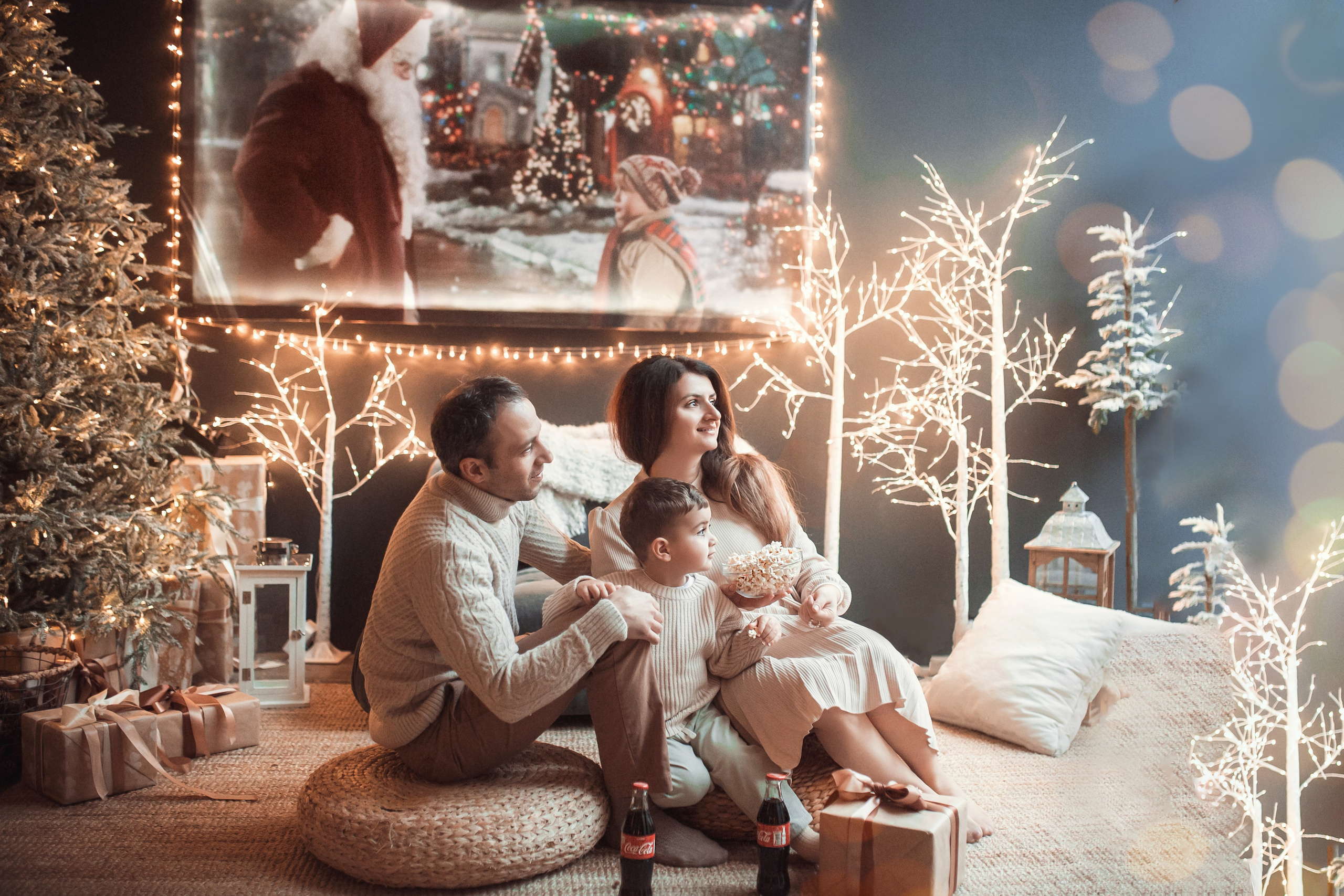 Микаэльчик, Сергей и Анжелика. Новый год 2023. Famous Studio. Семейный и детский фотограф в Москве