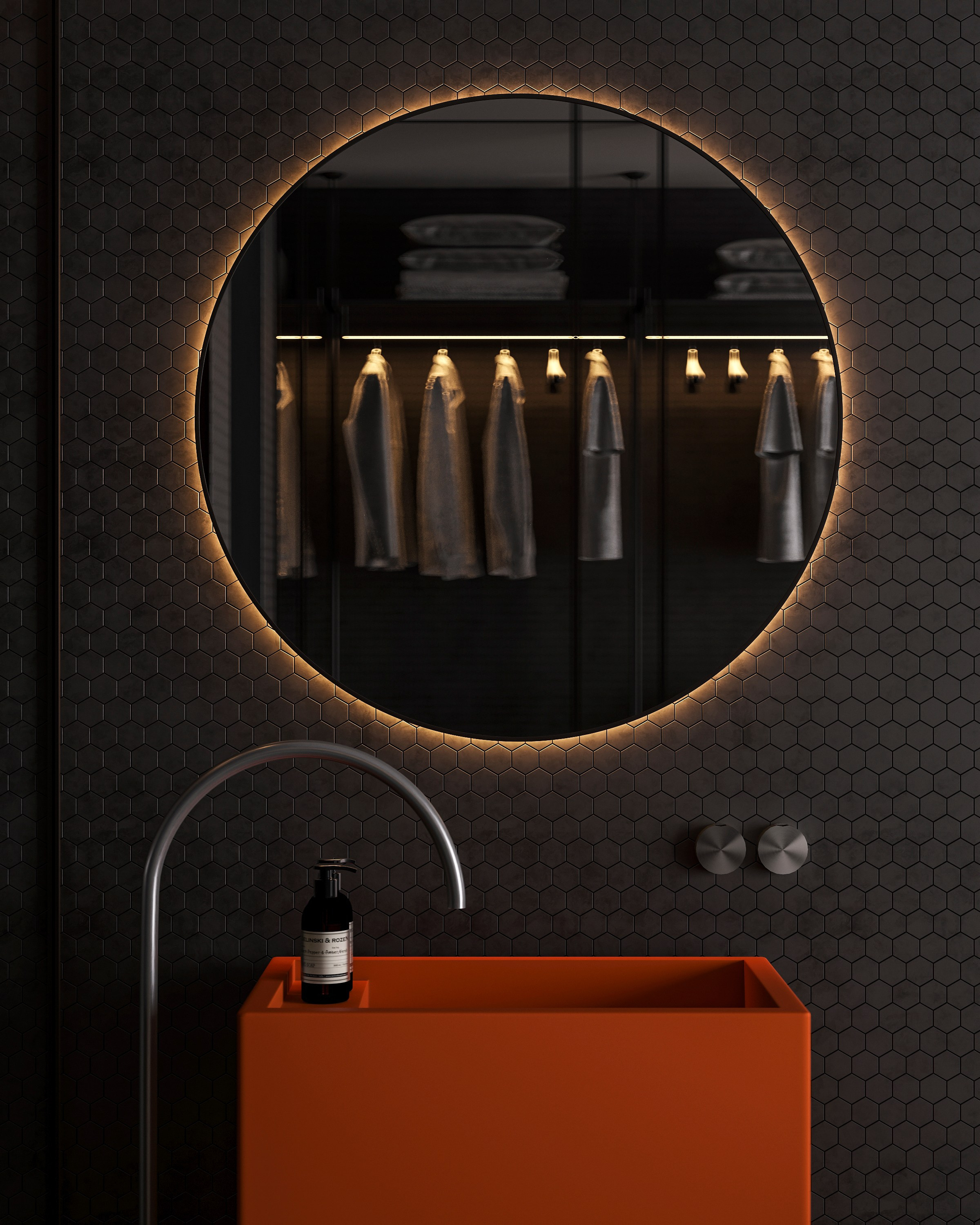 LUXURIOUS SIMPLICITY | BLACK CONCEPT. Interior Visualization by Valerie Stetyukevich