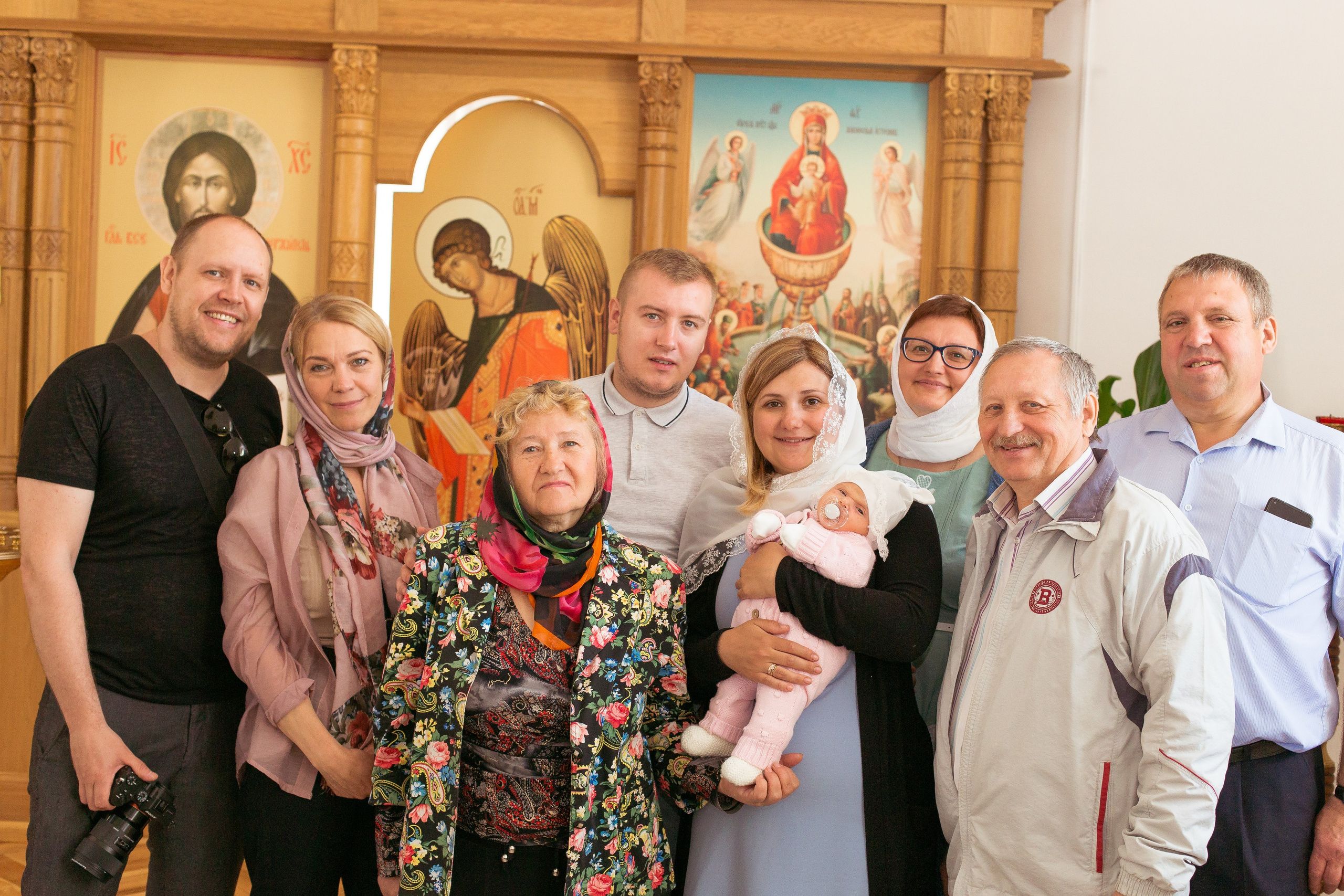 Крещение Ульяны. Успенская церковь. Фотограф новорожденных и детский в Сергиевом Посаде Кругликова Юлия