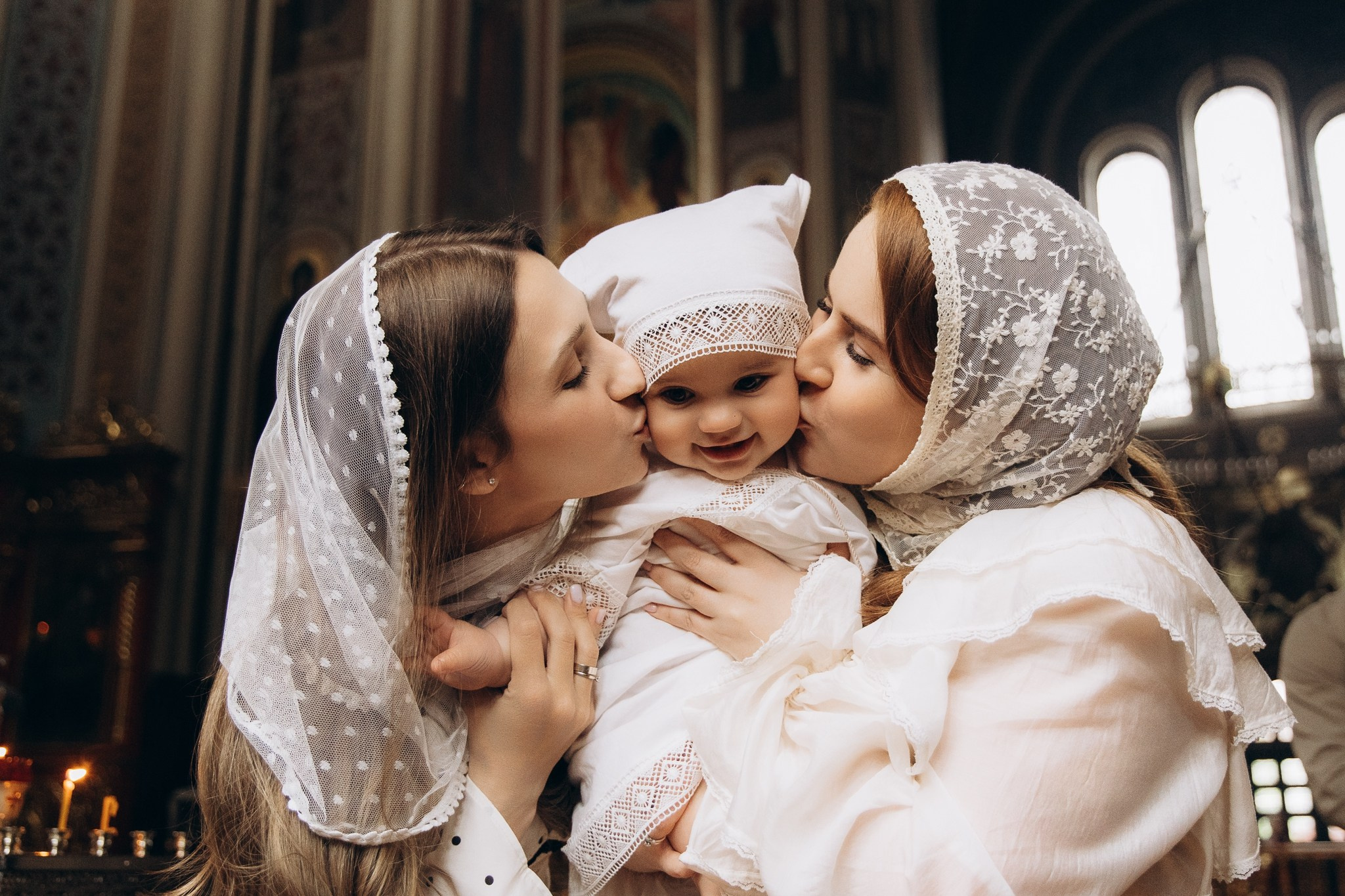 Крещение Миры. Свято-Екатерининский Кафедральный собор. Свадебный и семейный фотограф в Краснодаре Диана Смирнова