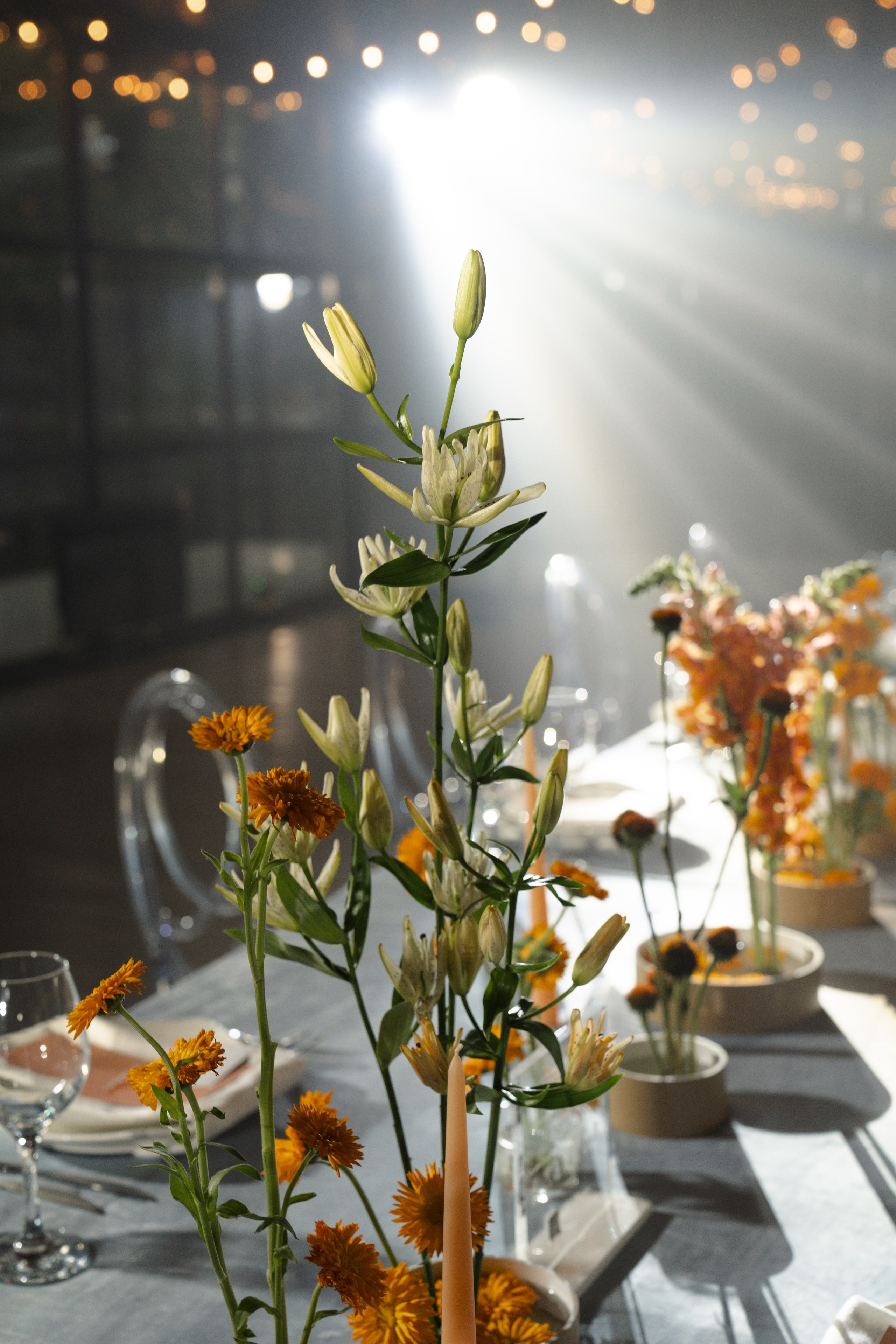 Оранжево-голубое слияние. VENSKAYA WEDDING & EVENT PLANNER