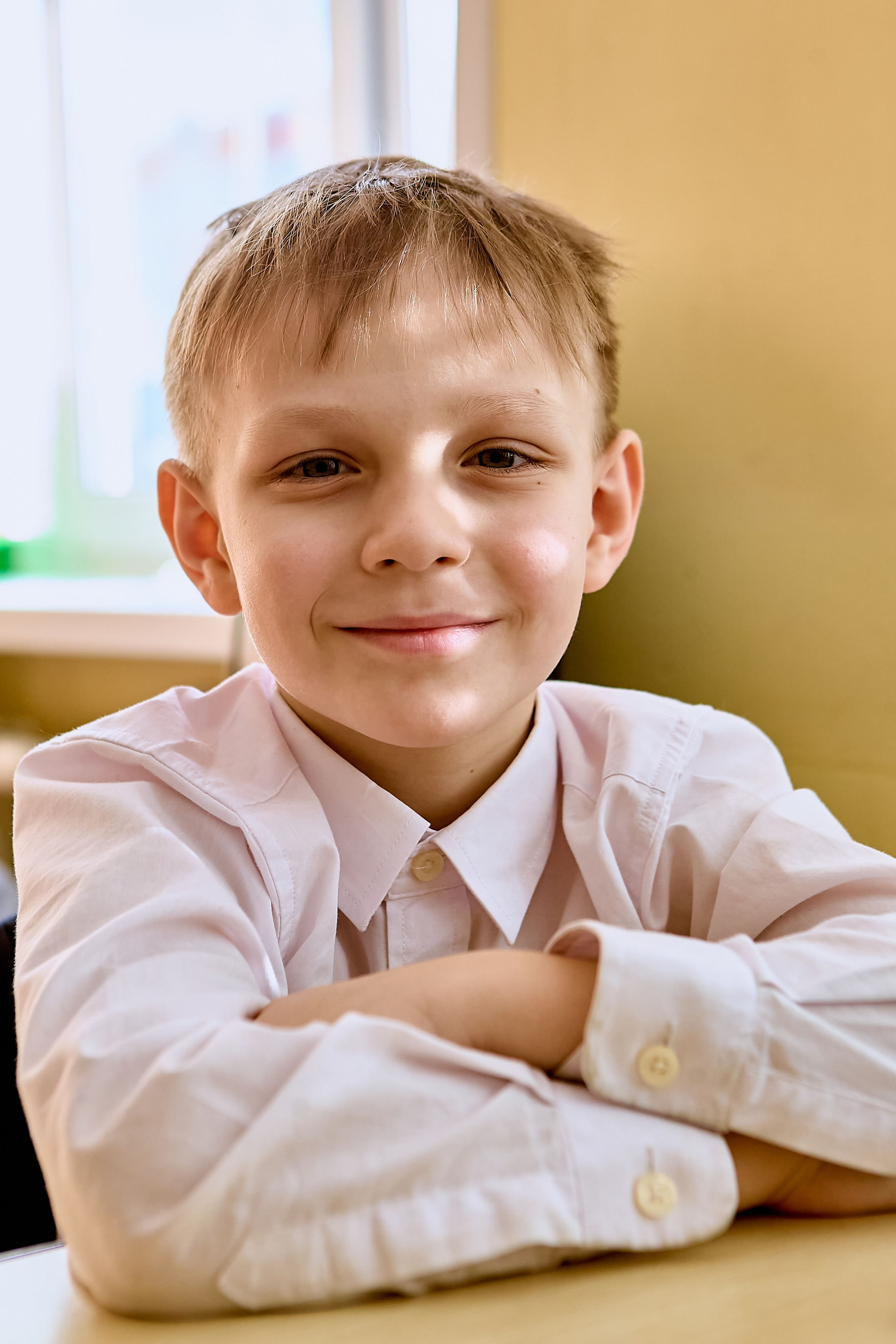 Радость и счастье. Портрет первоклассника. Портретный, школьный и детский фотограф Николай Голованов г. Дзержинск