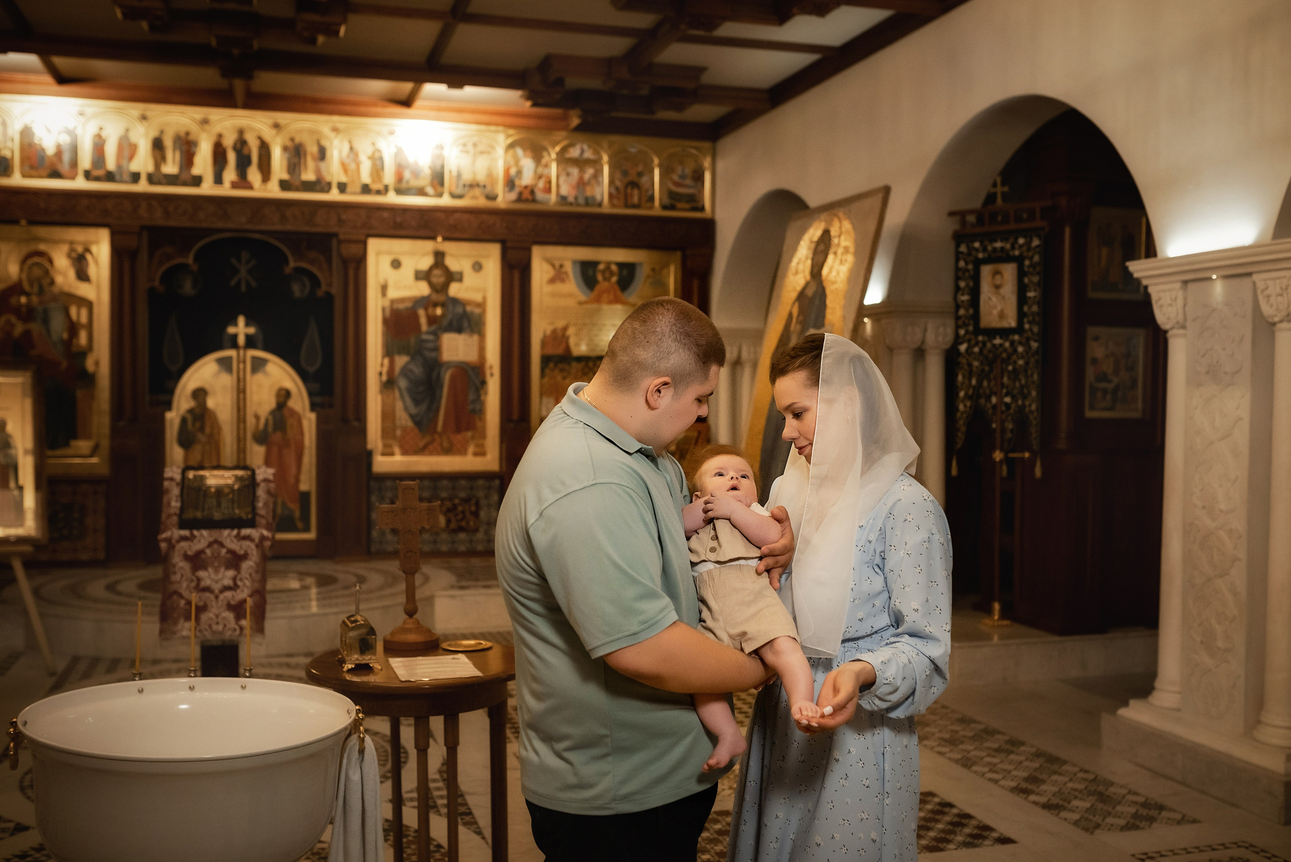 Крещение Алексея в Храме 40 Севастийских мучеников. Семейный фотограф в Ростове-на-Дону Татьяна Литвинова