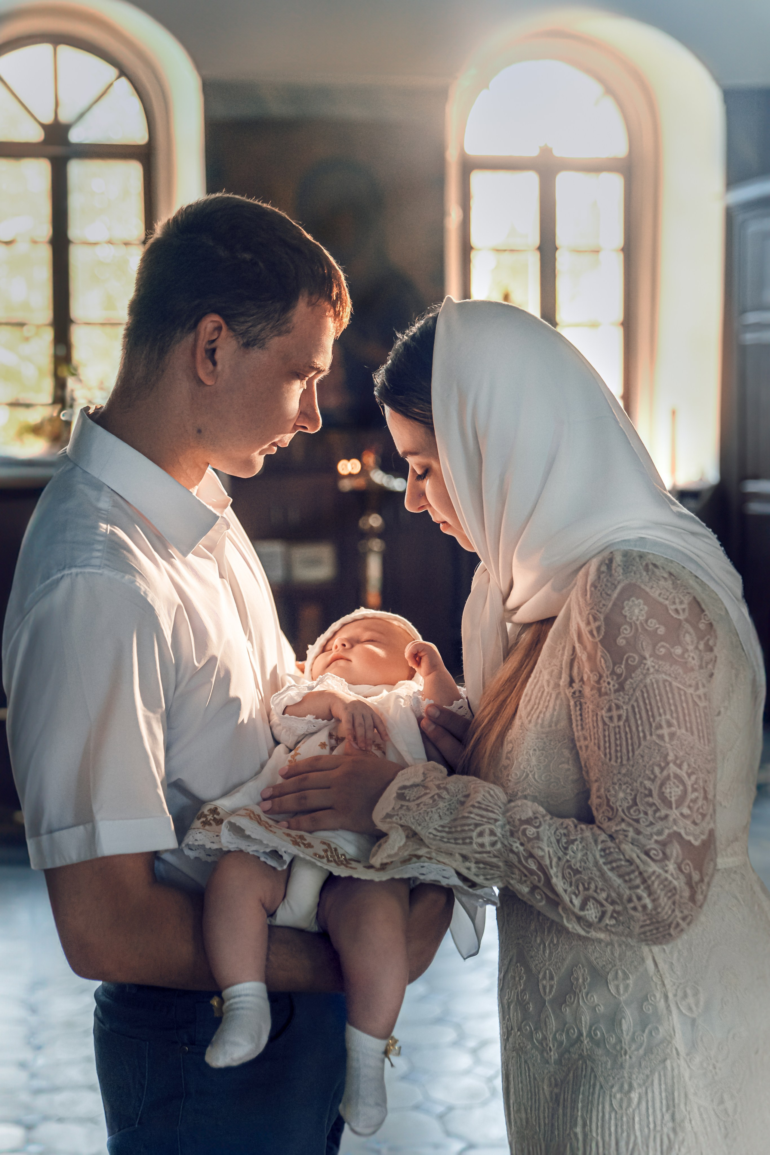 Крещение Василисы. Семейный фотограф в Калуге Ирина Ушакова. Фотограф на роды