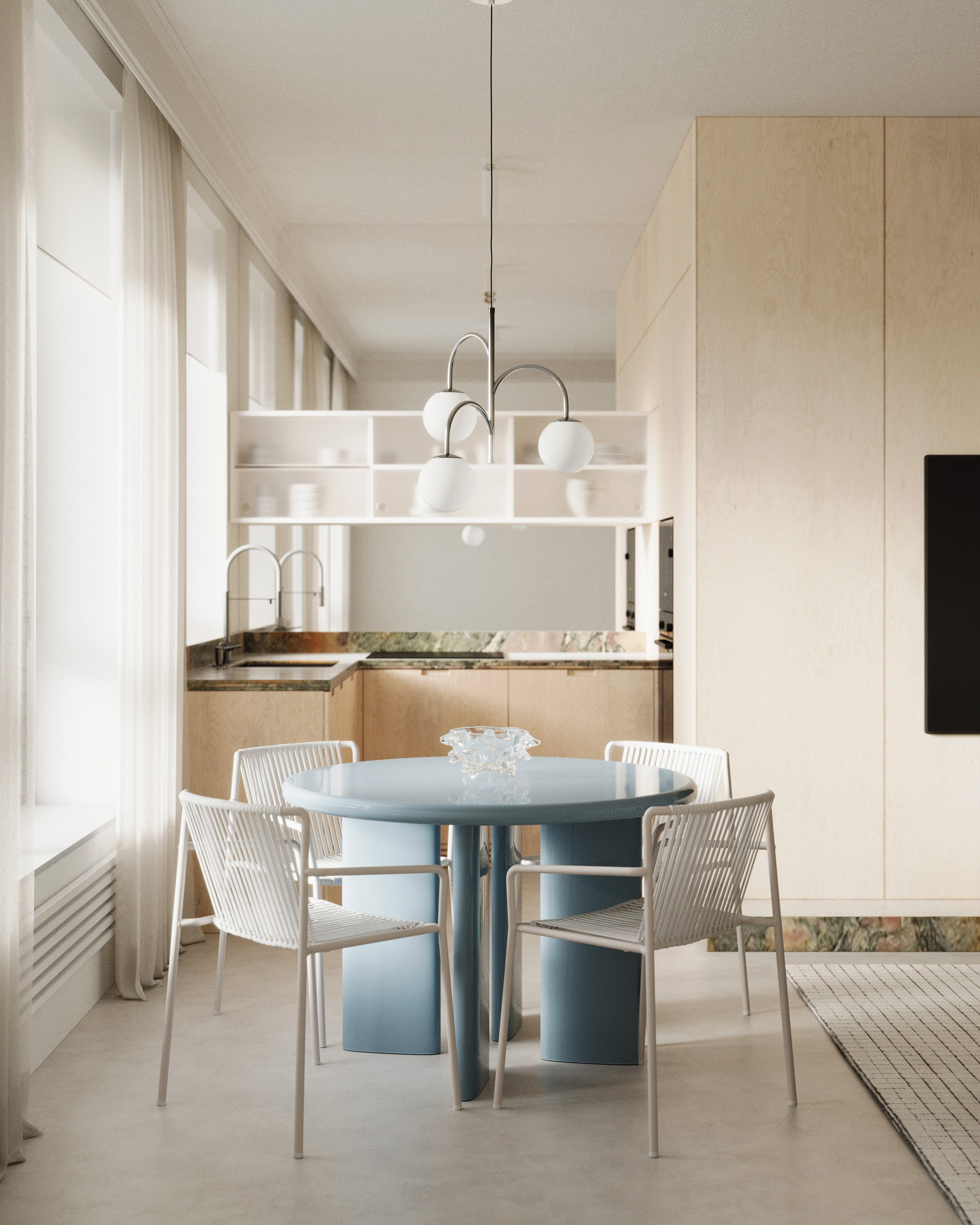 Квартира для молодой семьи — 55 м². Студия дизайна интерьера Muro