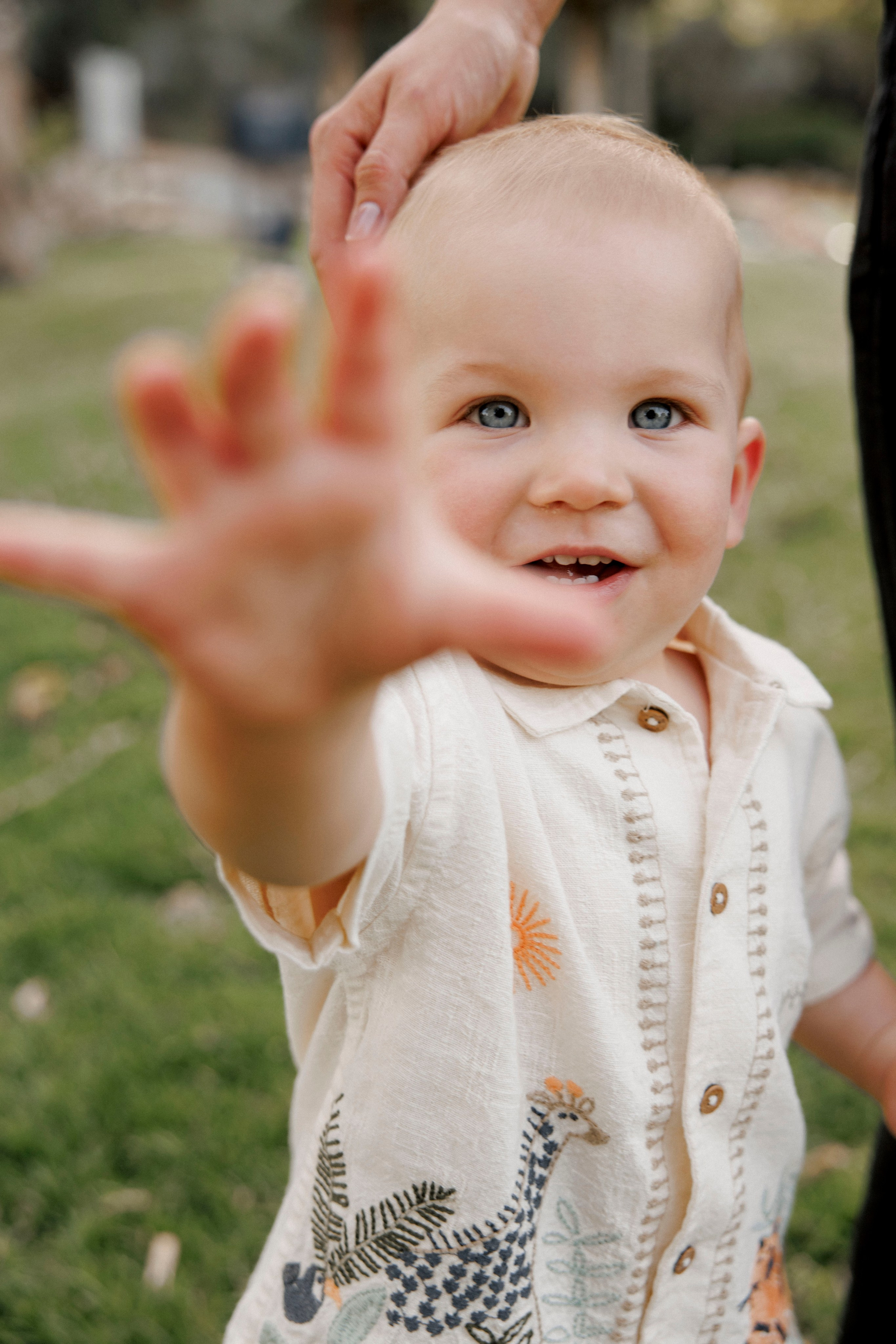 One year old at home. Wedding and family photographer